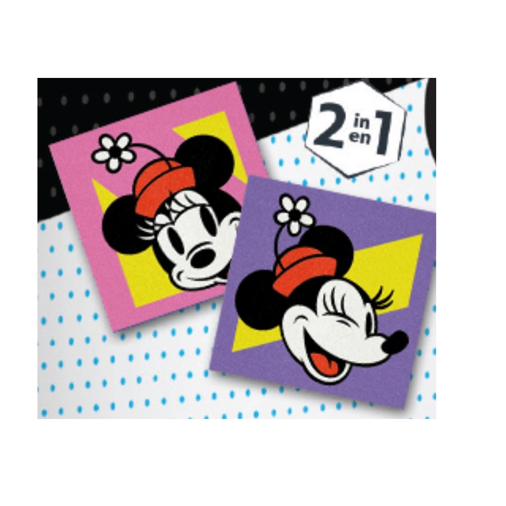 Eğitici ve Eğlenceli Disney Minnie Mouse Mini Kum Boyama Seti 2in1 (11x11cm)-Red Castle MBK-13