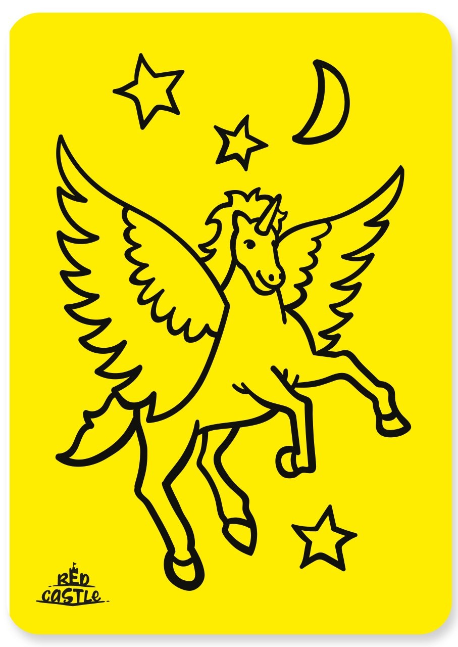 Flying Horse Kum Boyama Kartı 25 Adet-Red Castle A4-RC-038