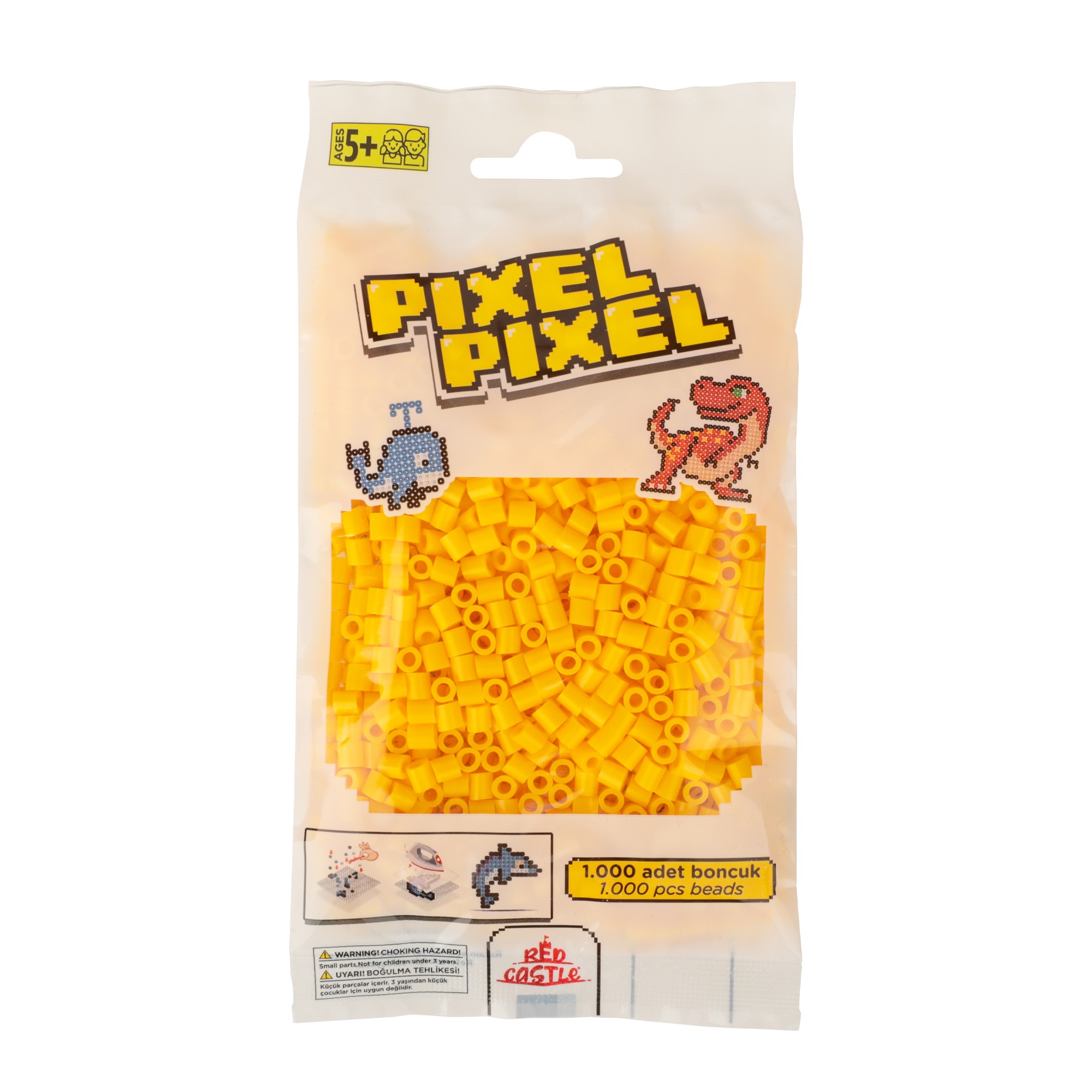 1000 Pcs Pixel Pixel Beads Midi Size Melon Yellow 