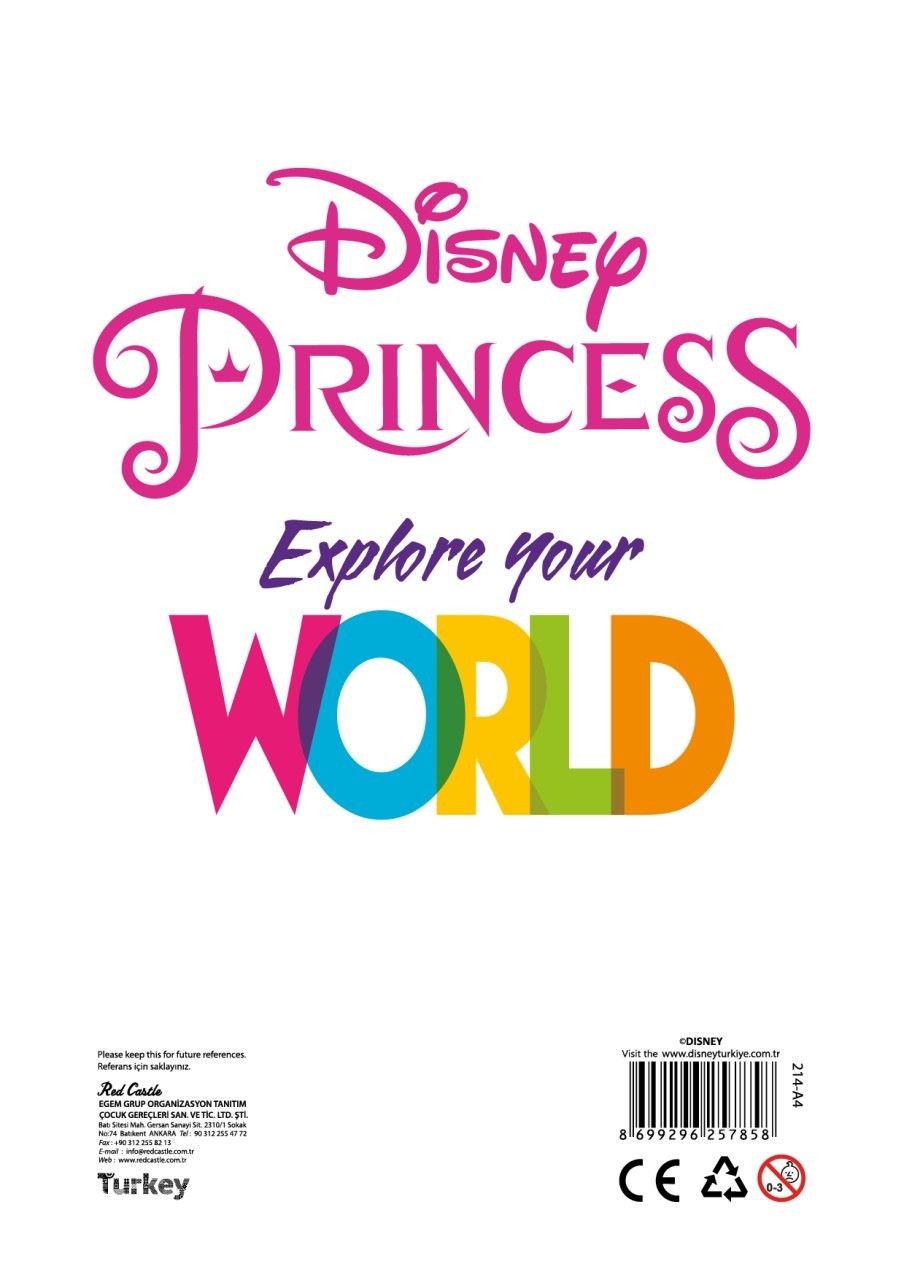 Disney Rapunzel  Kum Boyama Kartı 25 Adet-Red Castle A4-D-214