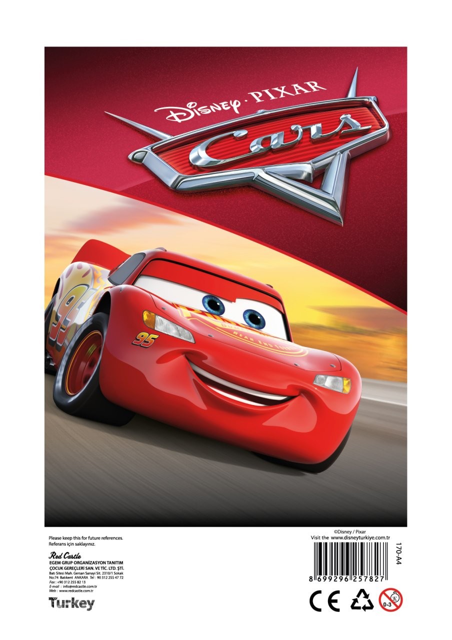 Disney Tractor Kum Boyama Kartı 25 Adet-Red Castle A4-D-170