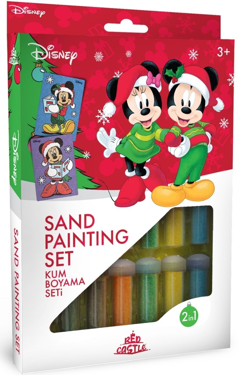 Eğitici ve Eğlenceli Kum Boyama Seti-Disney Mickey Clup & Happy New Year DS-36