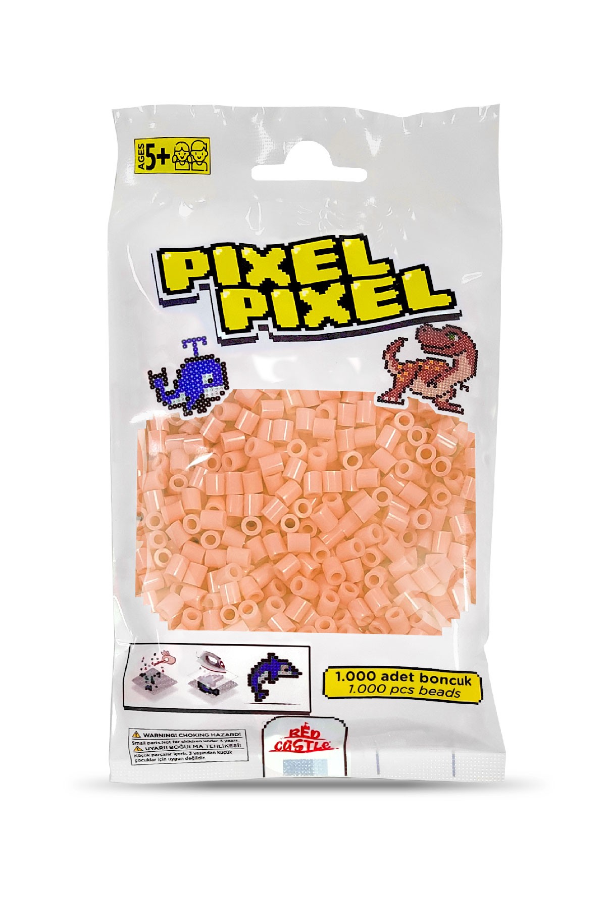1000 Pcs Pixel Pixel Beads Midi Size Beige 