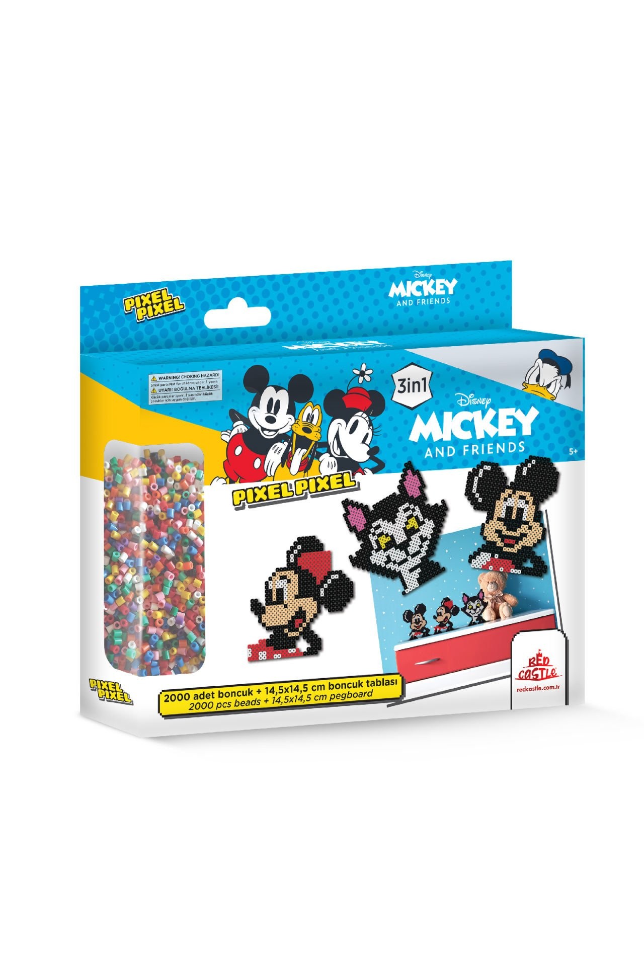 Pixel Pixel Beads Activity and Toy Set, Disney Mickey & Friends 2000 Beads BB29-03