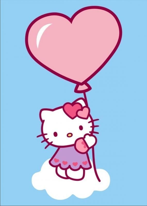 Hello Kitty Kum Boyama Kartı S, 25 Adet (23,4x16,5 cm)-Red Castle KS541