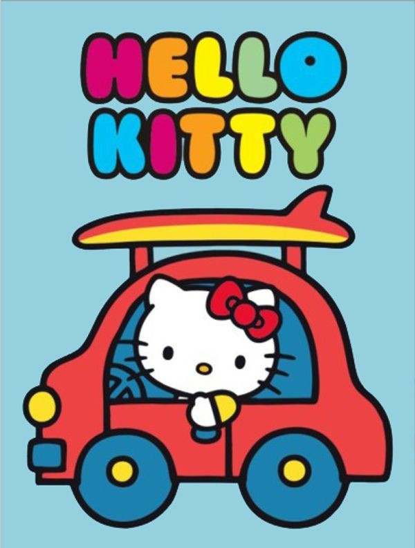 Hello Kitty Kum Boyama Kartı M, 25Adet(23,5X33cm)-Red Castle KM294