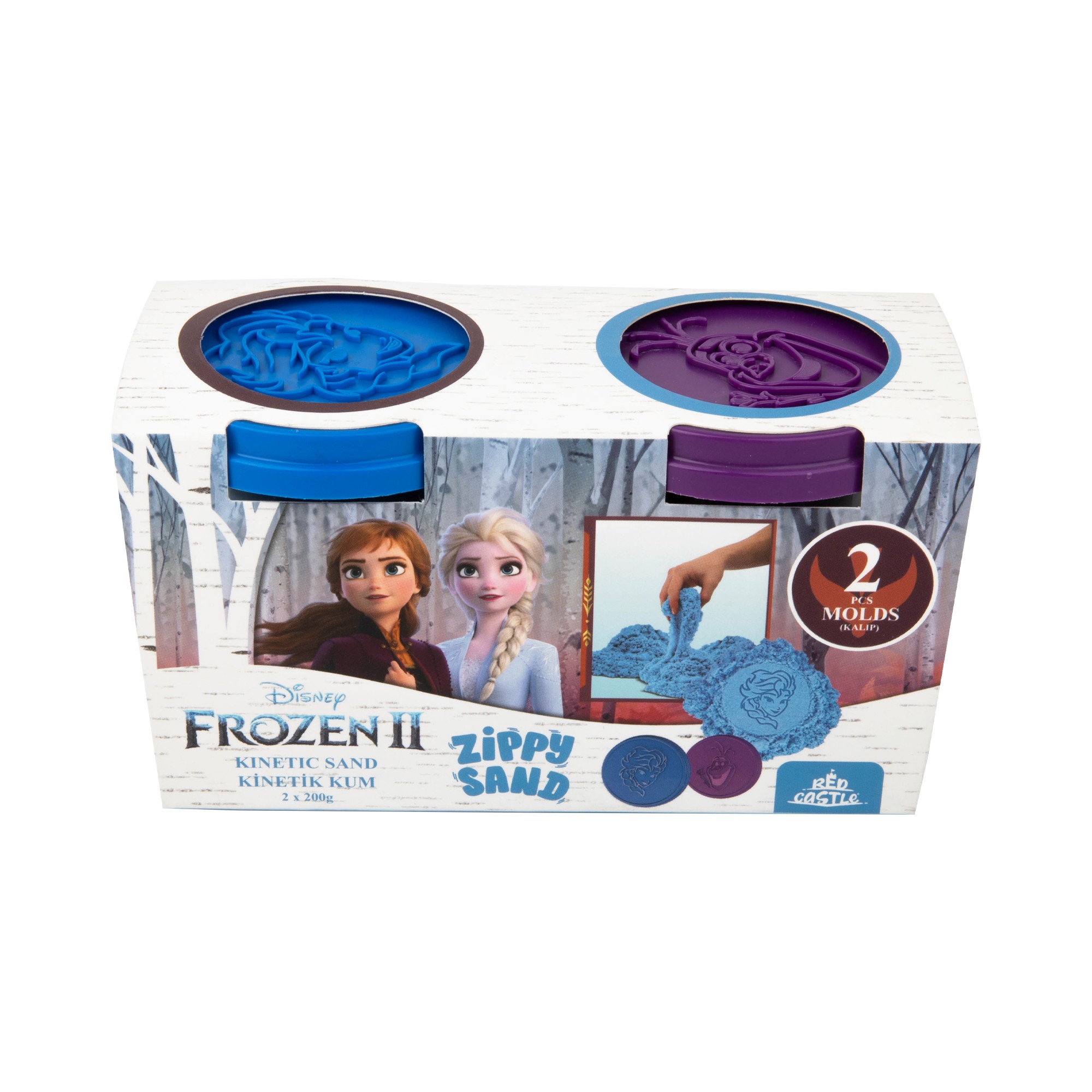 Disney Frozen Zippy Sand 2X200 g- Red Castle ZKT-03