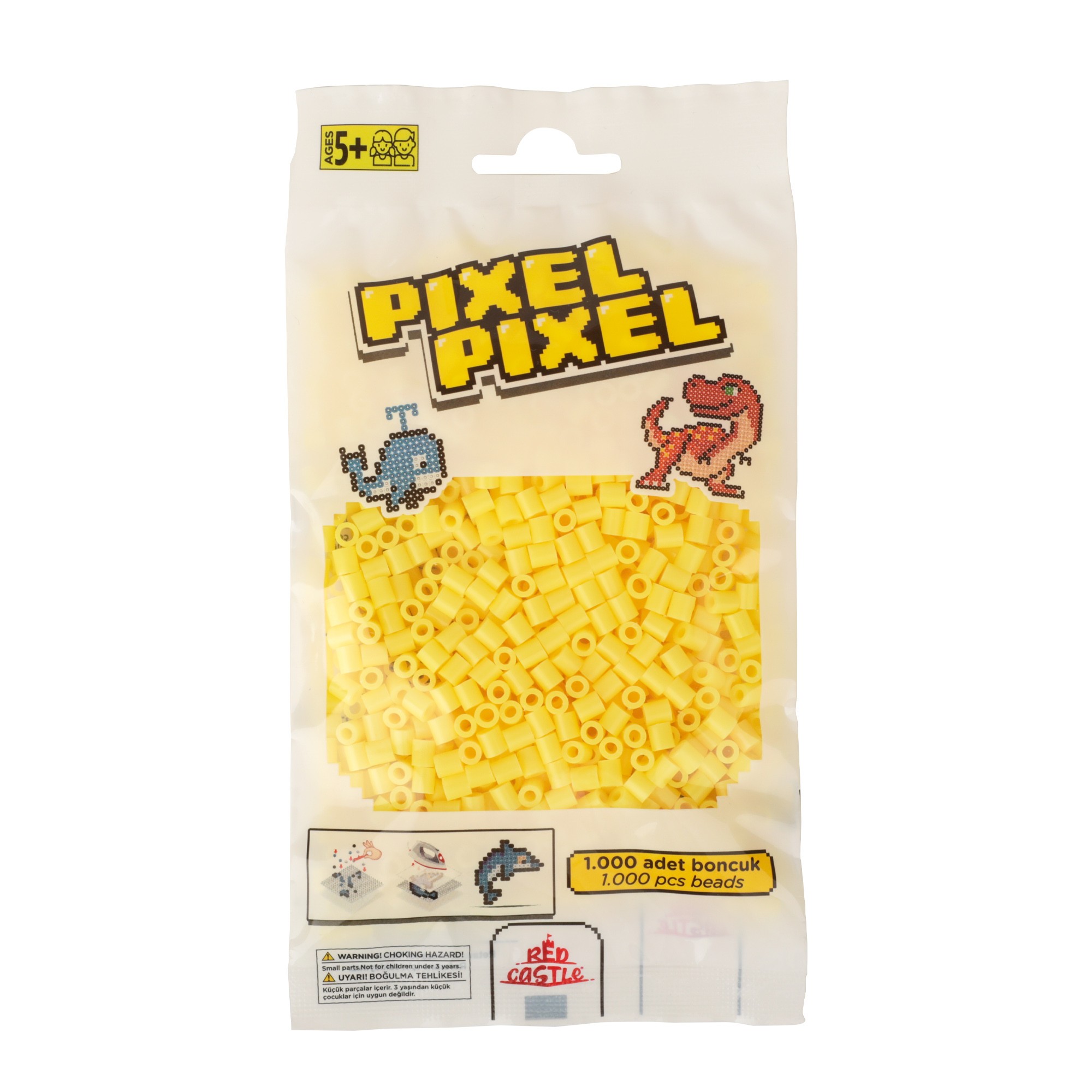 1000 Adet Midi Boncuk Limon Sarısı-Pixel Pixel PPB-1000-29