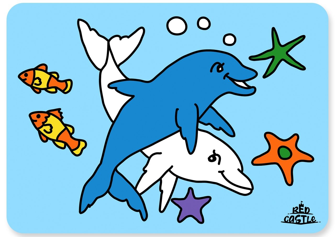 Pair of Dolphins Kum Boyama Kartı 25 Adet-Red Castle A4-RC-017