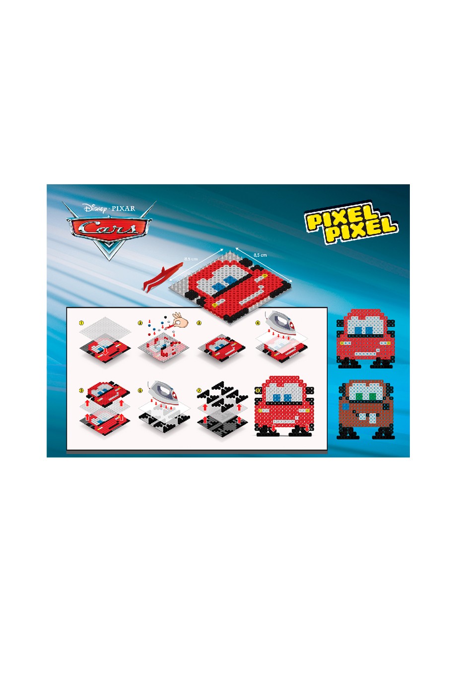 Disney Cars Boncuk Aktivite Seti 2in1-Pixel Pixel B216-02