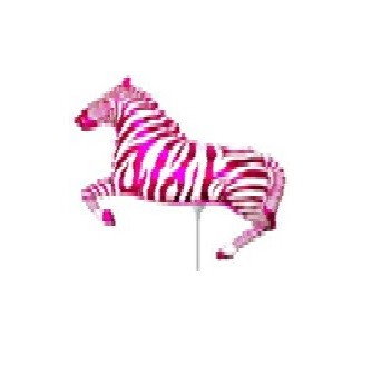 14" FOLYO BALON G-ZEBRA PINK (15 Lİ PAKET)