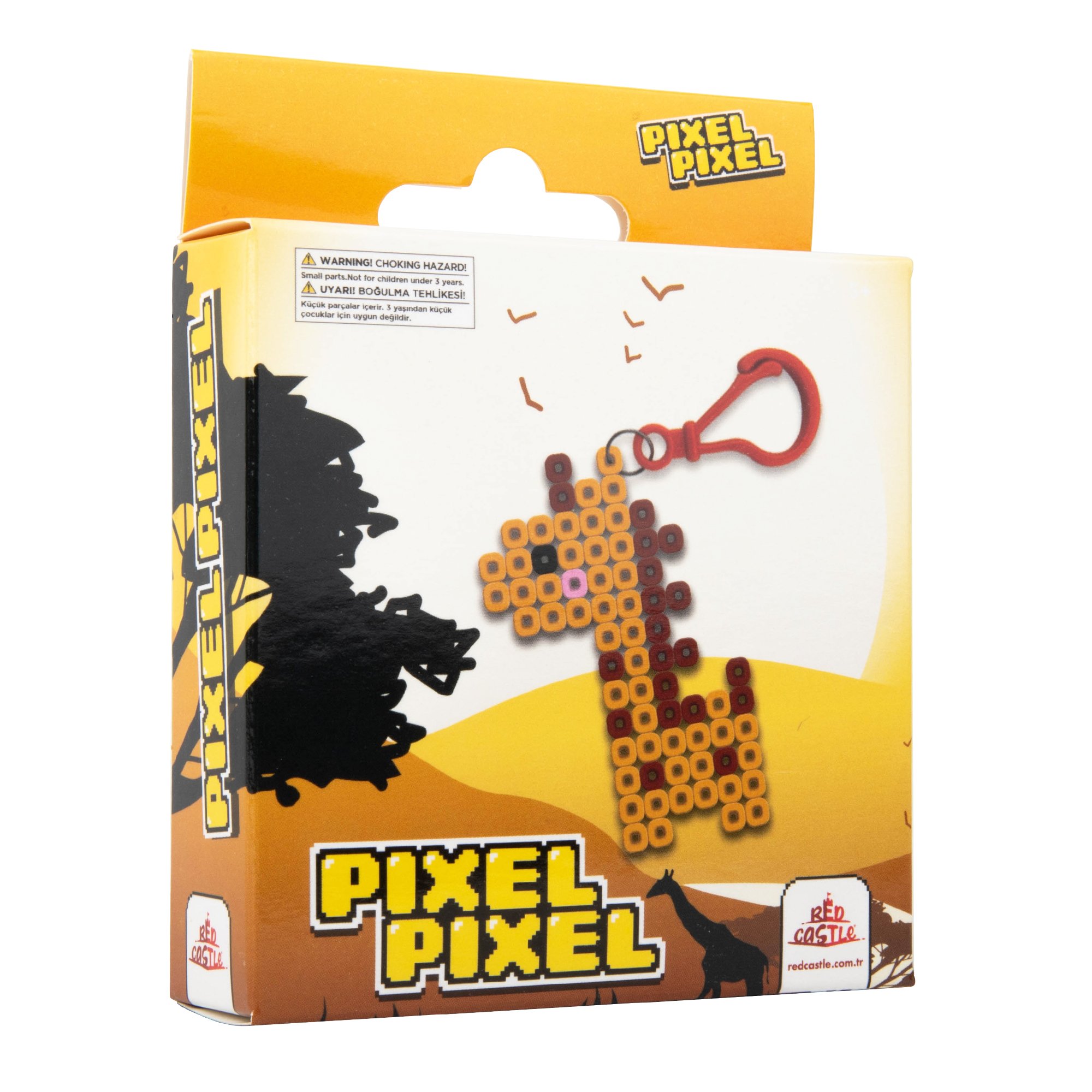 Ütü ile Yapışan Midi Boncuk Anahtarlık Etkinlik Seti Zürafa-Pixel Pixel BBU14-06