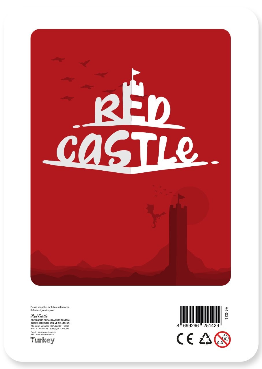 Kaplan Kum Boyama Kartı 25 Adet-Red Castle A4-RC-021