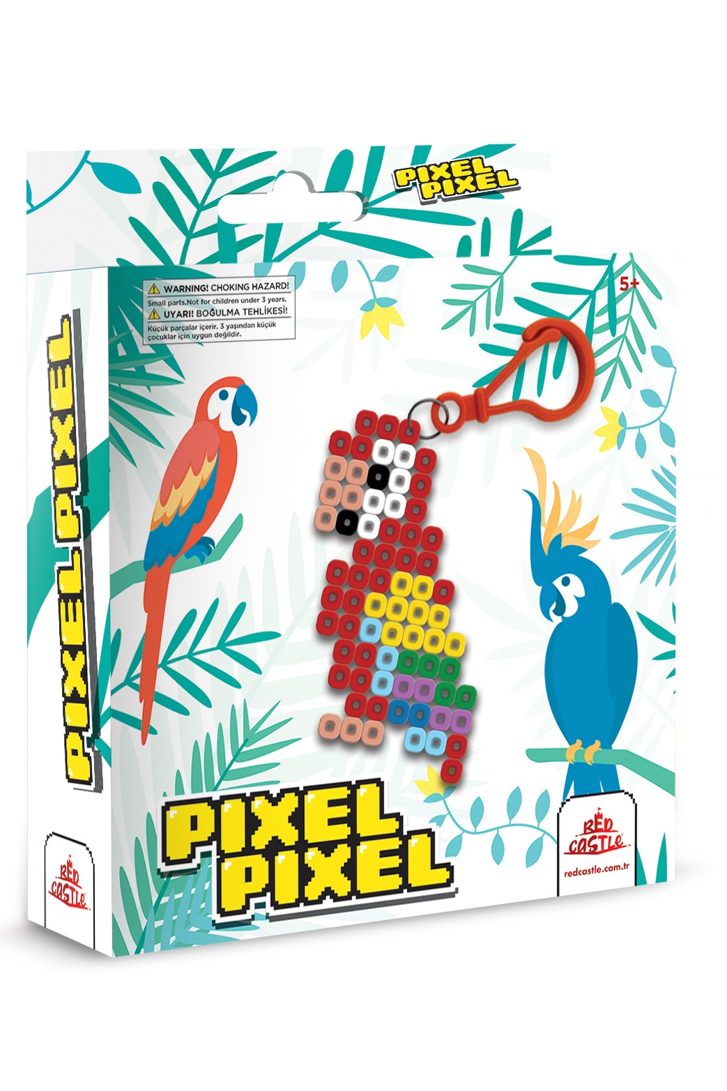 Boncuk Anahtarlık Etkinlik Seti Papağan-Pixel Pixel BBU14-05