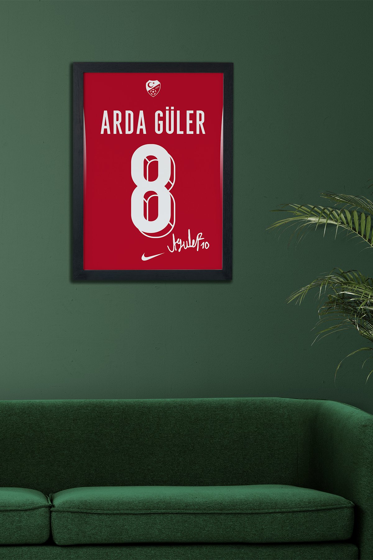 Arda Güler Türkiye Forması Siyah Çerçeveli Tablo Poster