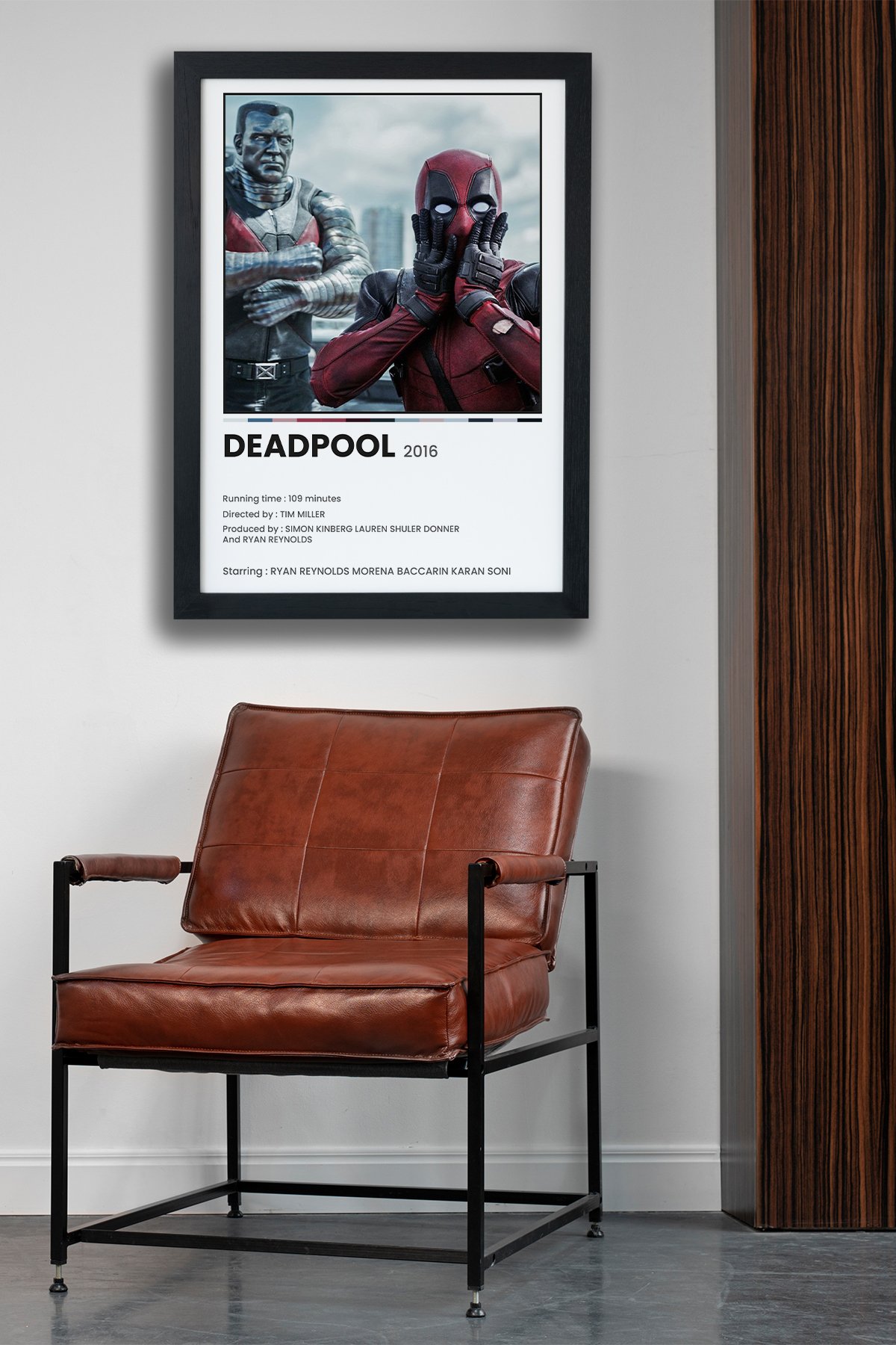 Deadpool Dizi-Film Siyah Çerçeveli Tablo Poster