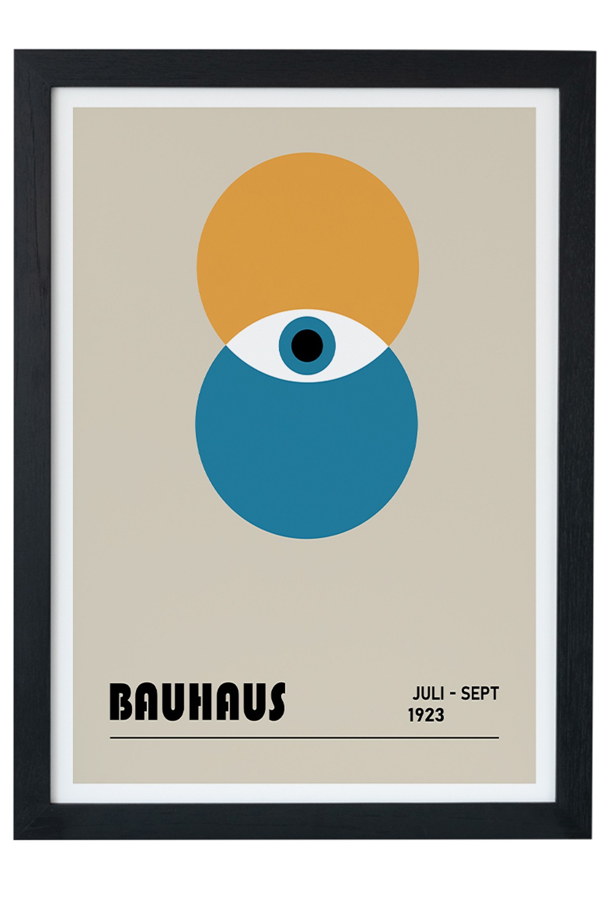 Bauhaus 1923 V6 Siyah Çerçeveli Tablo Poster main variant image