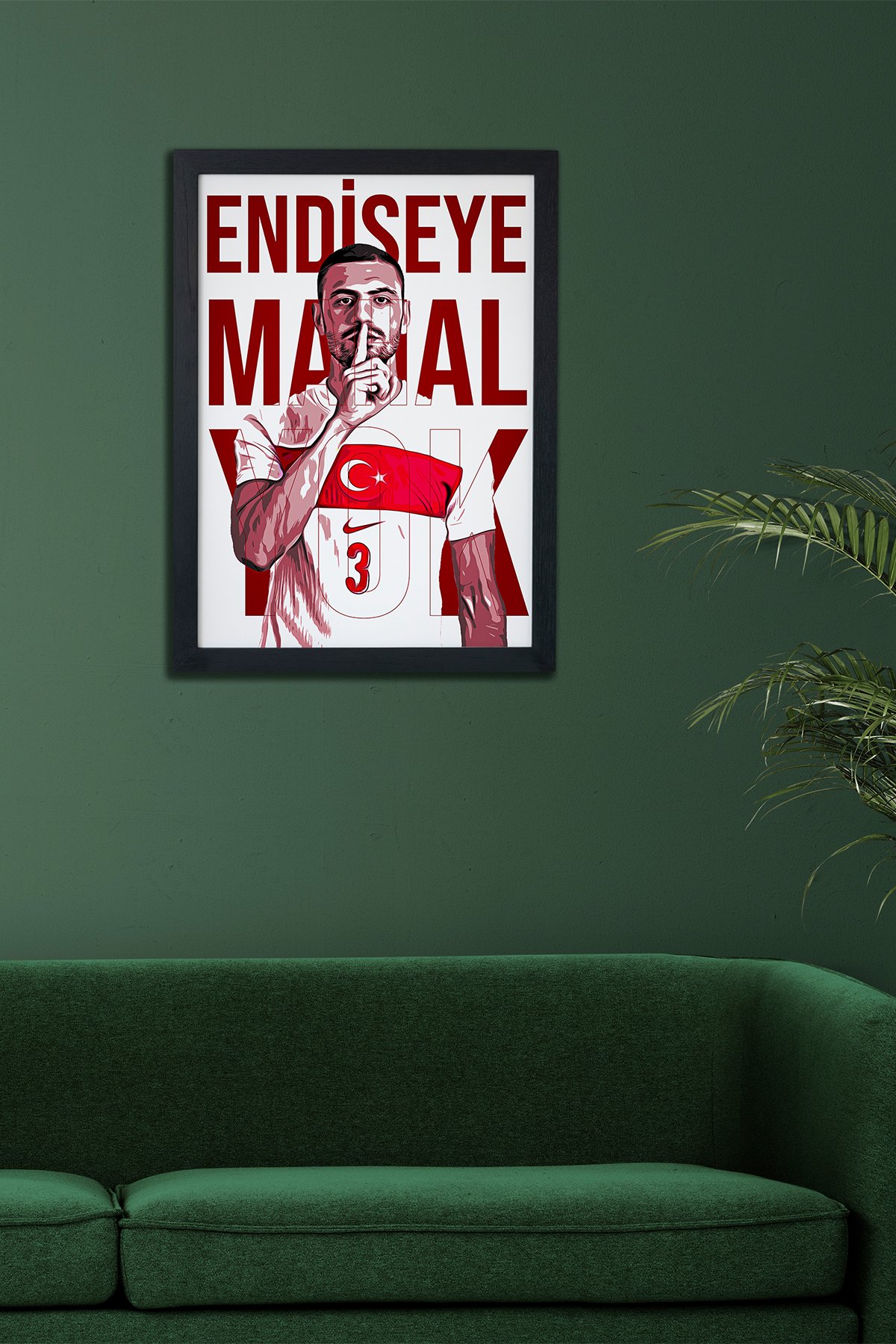 Merih Demiral Özel Koleksiyon Siyah Çerçeveli Poster Tablo