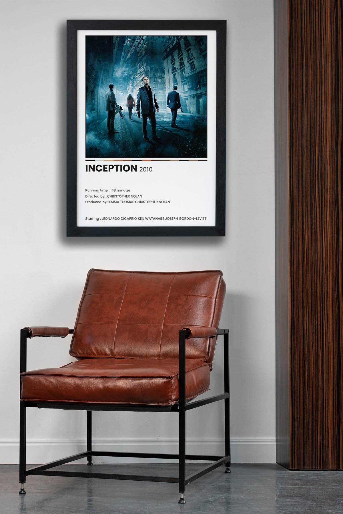 Inception Dizi-Film Siyah Çerçeveli Tablo Poster