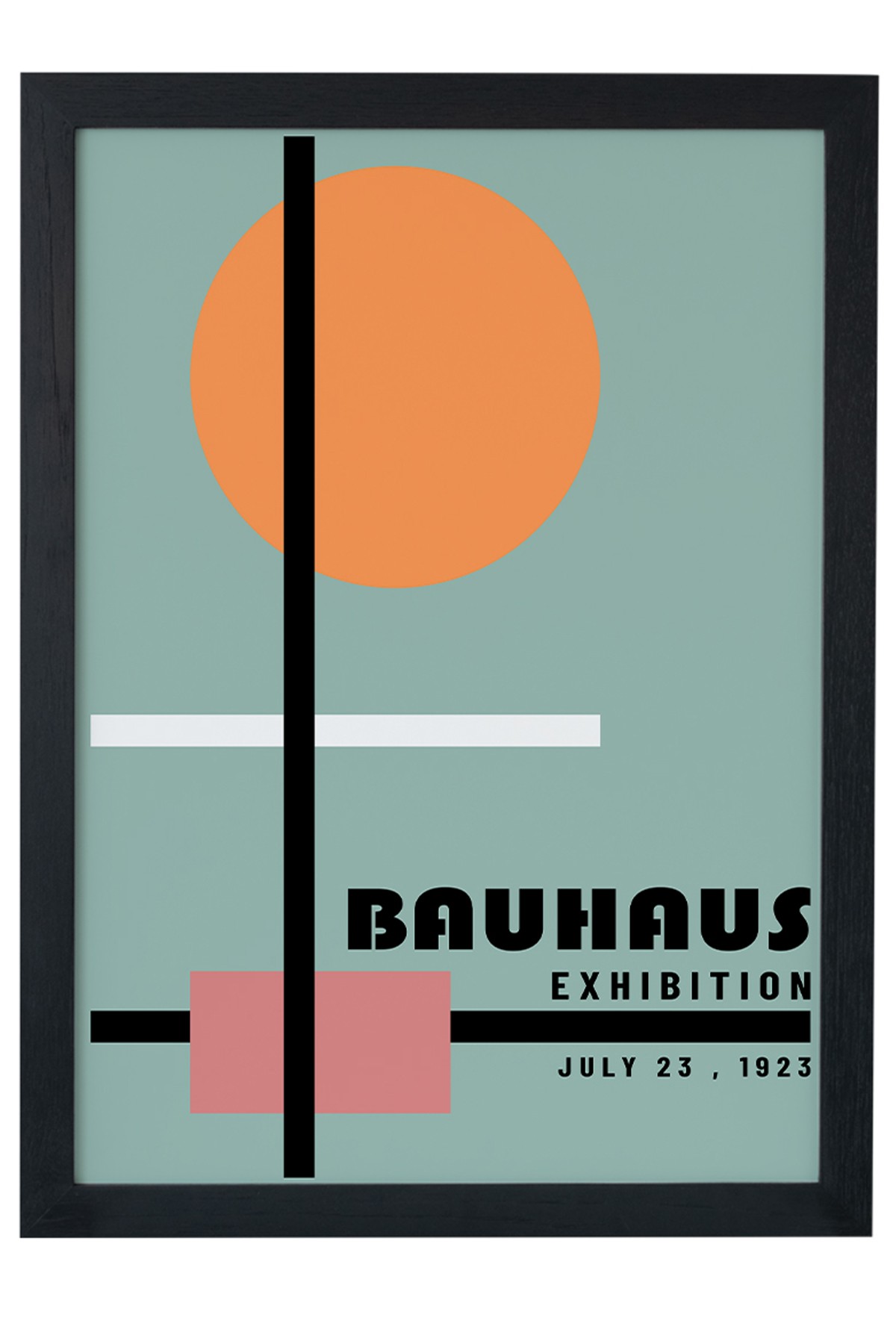 Bauhaus Exhıbıtıon V1 Siyah Çerçeveli Tablo Poster main variant image