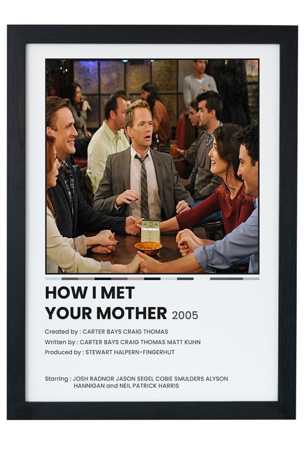 How I Met Your Mother Dizi-Film Siyah Çerçeveli Tablo Poster main variant image