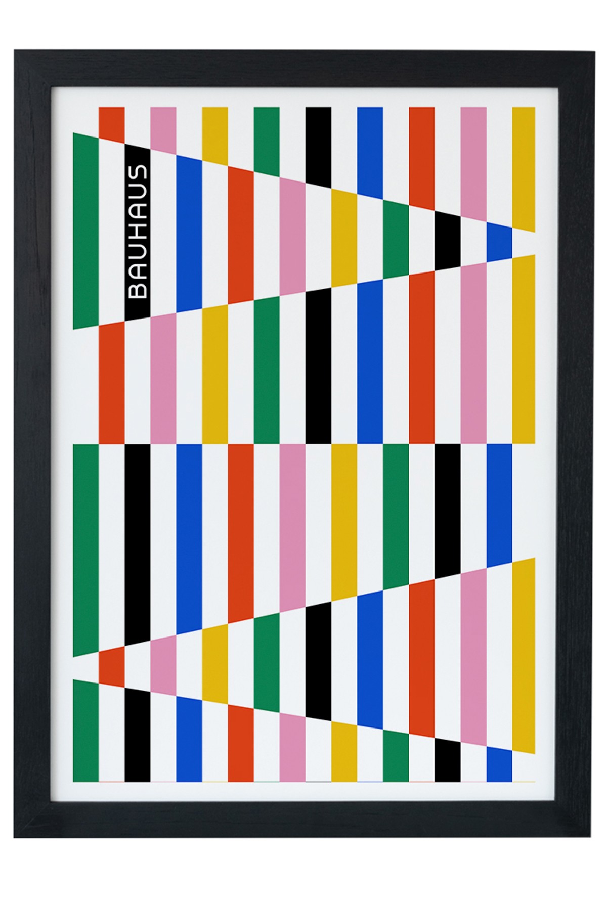 Bauhaus Color V2 Siyah Çerçeveli Tablo Poster main variant image