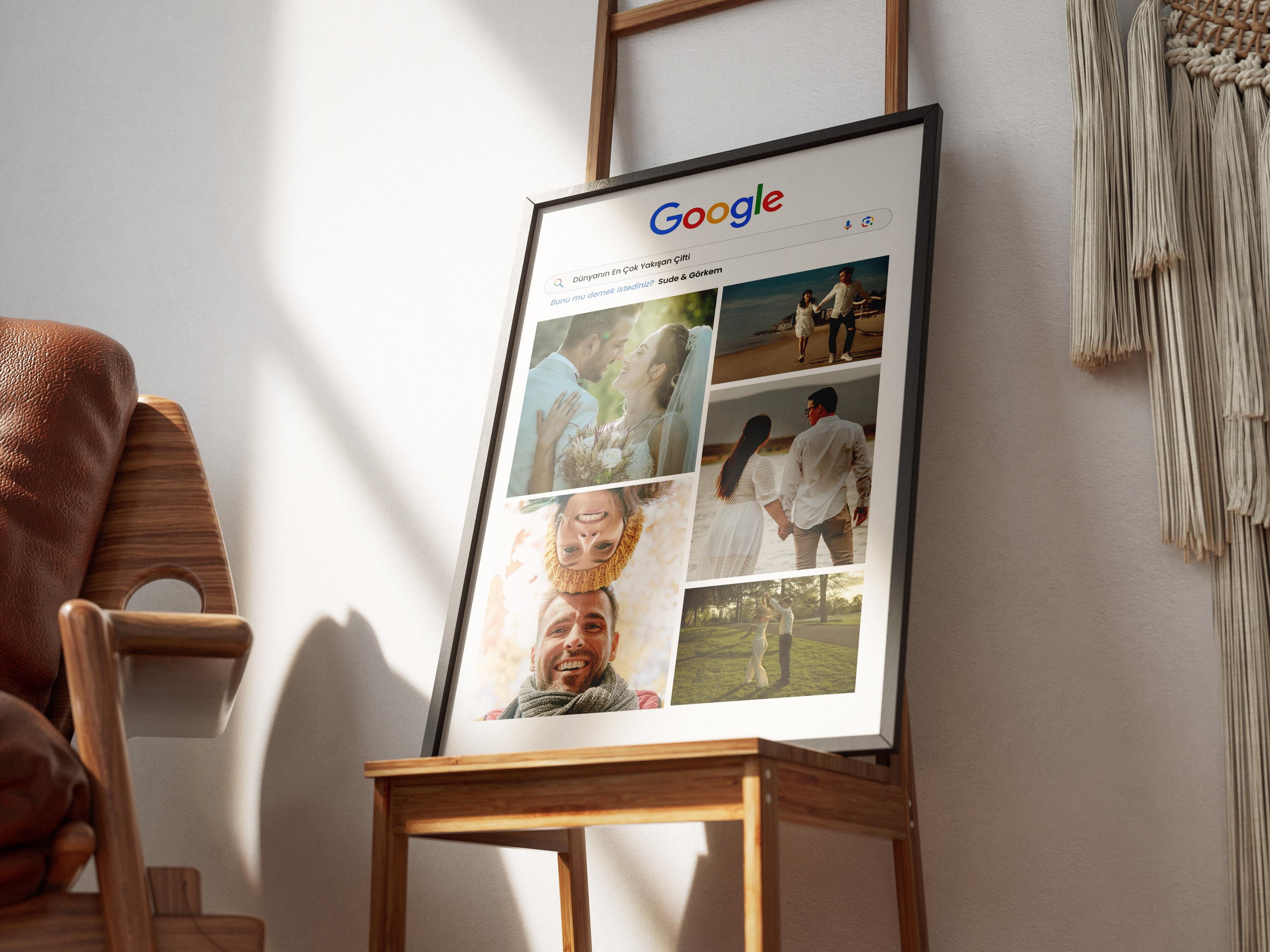 Google Temalı Poster Tablo