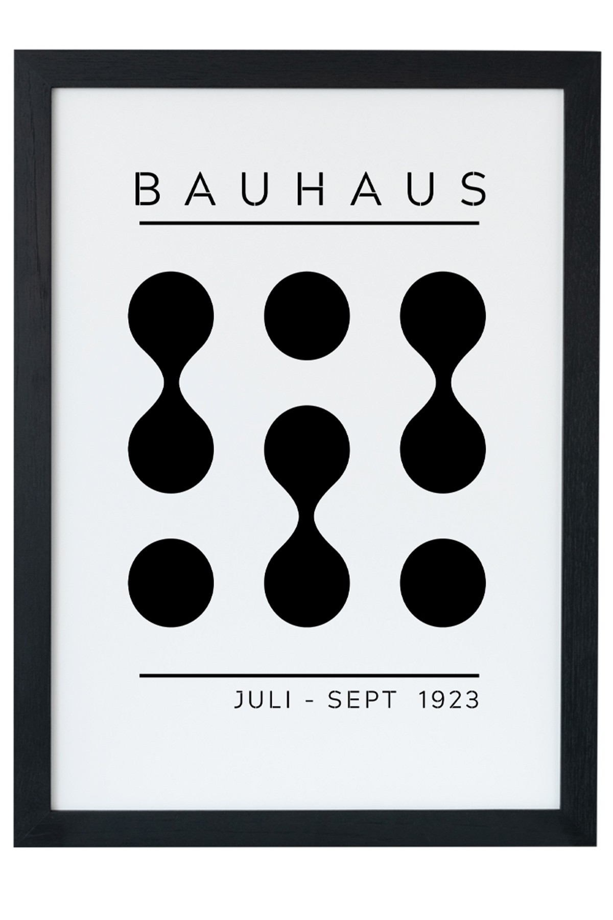 Bauhaus 1923 V5 Siyah Çerçeveli Tablo Poster main variant image