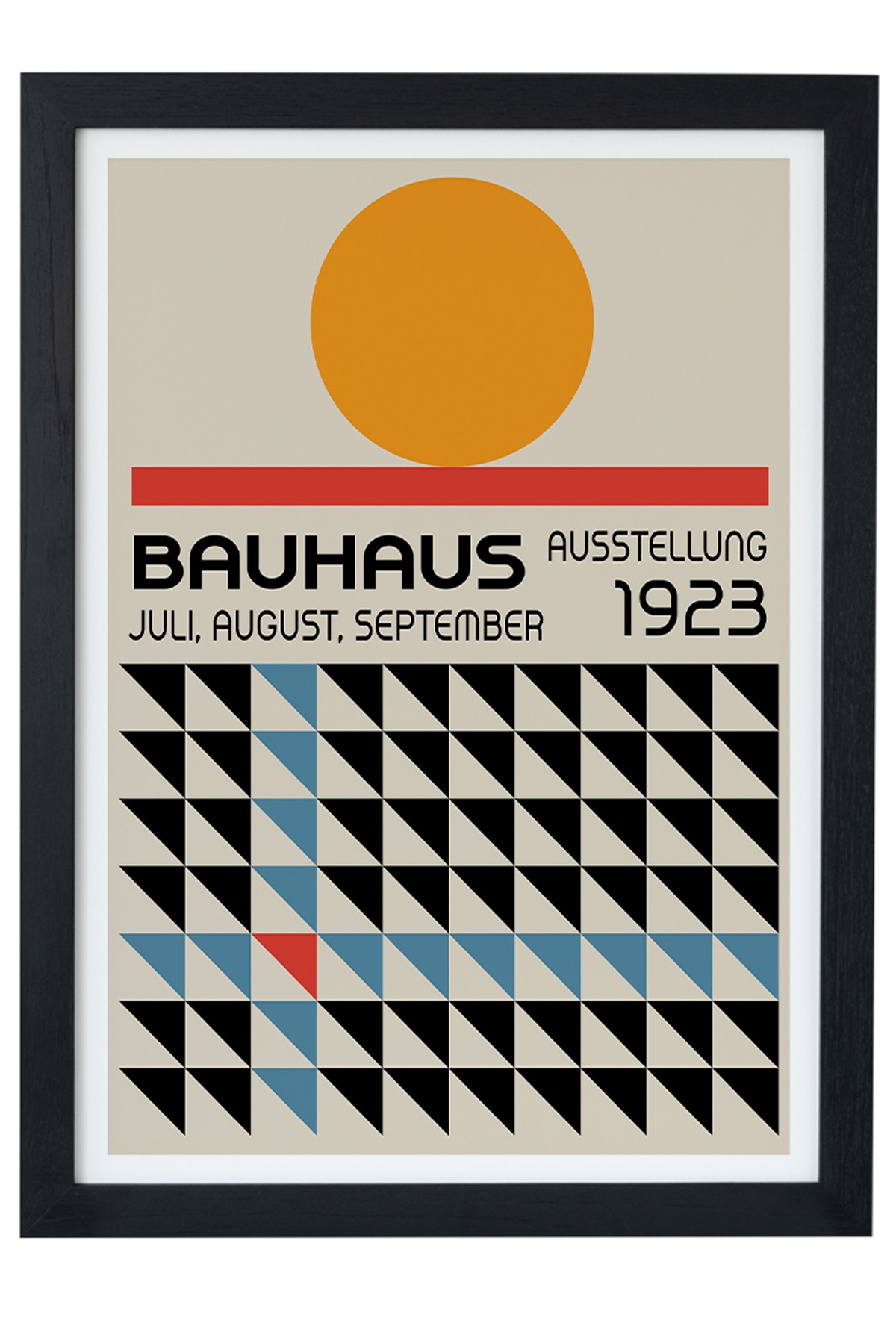 Bauhaus Ausstellung 1923 V3 Siyah Çerçeveli Tablo Poster main variant image