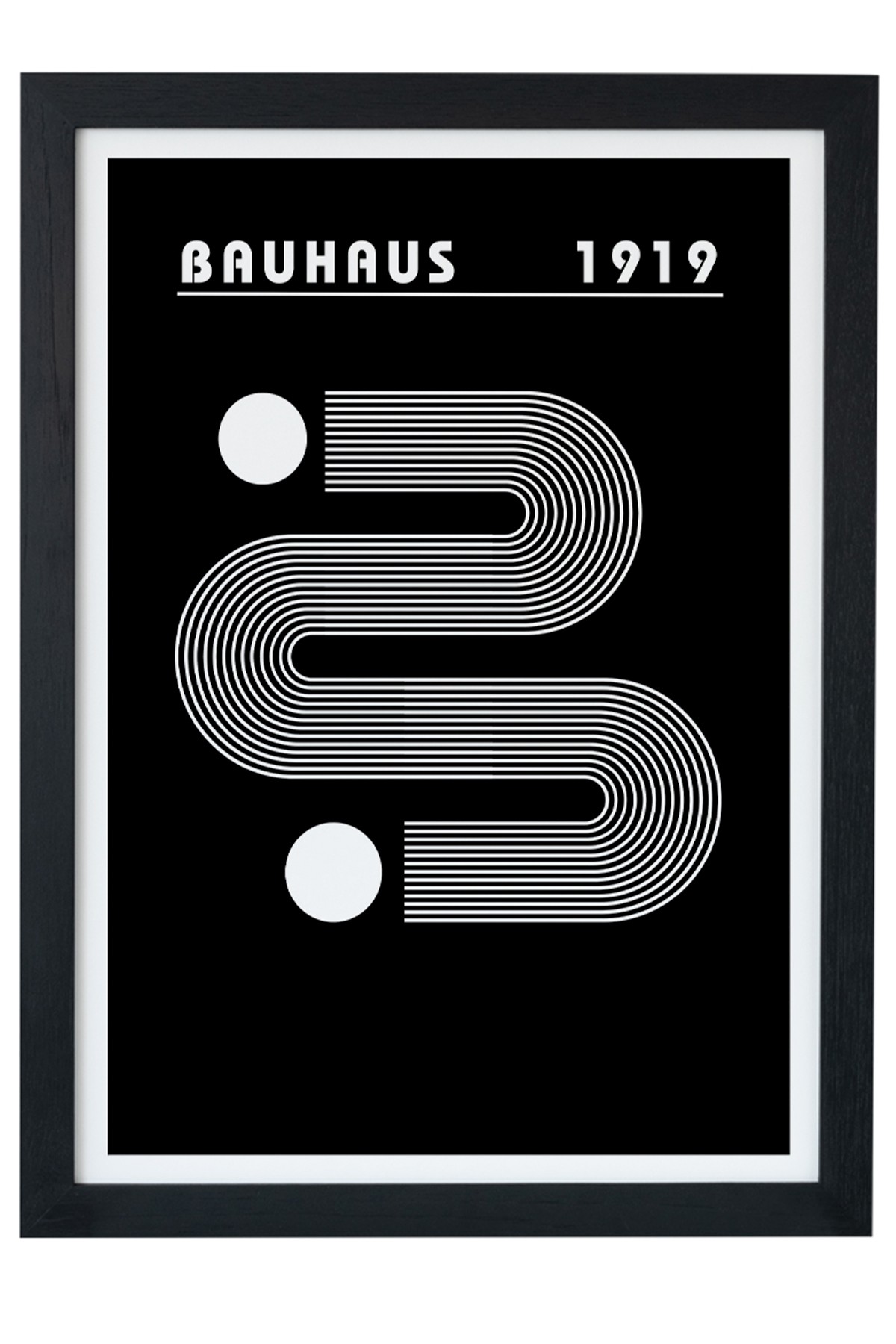 Bauhaus 1919 Black Siyah Çerçeveli Tablo Poster main variant image