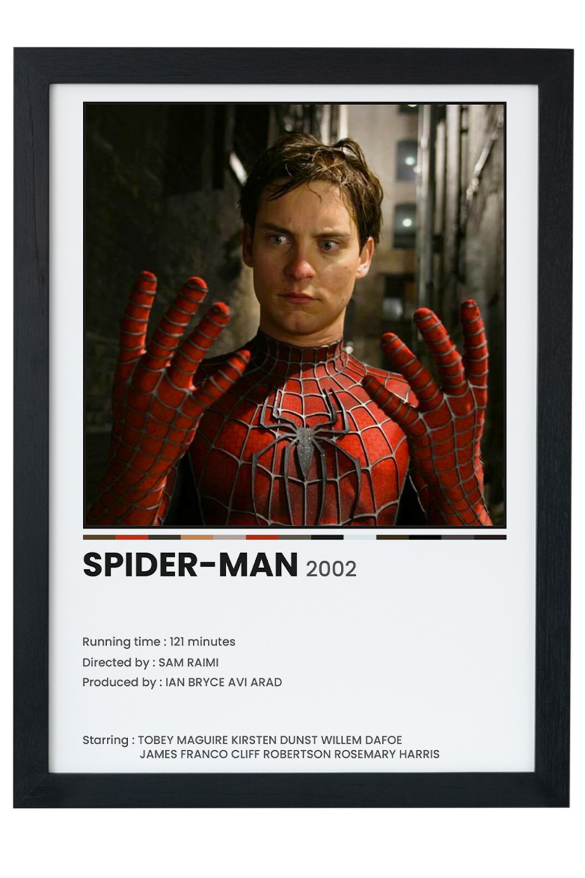 Spider-Man Dizi-Film Siyah Çerçeveli Tablo Poster main variant image