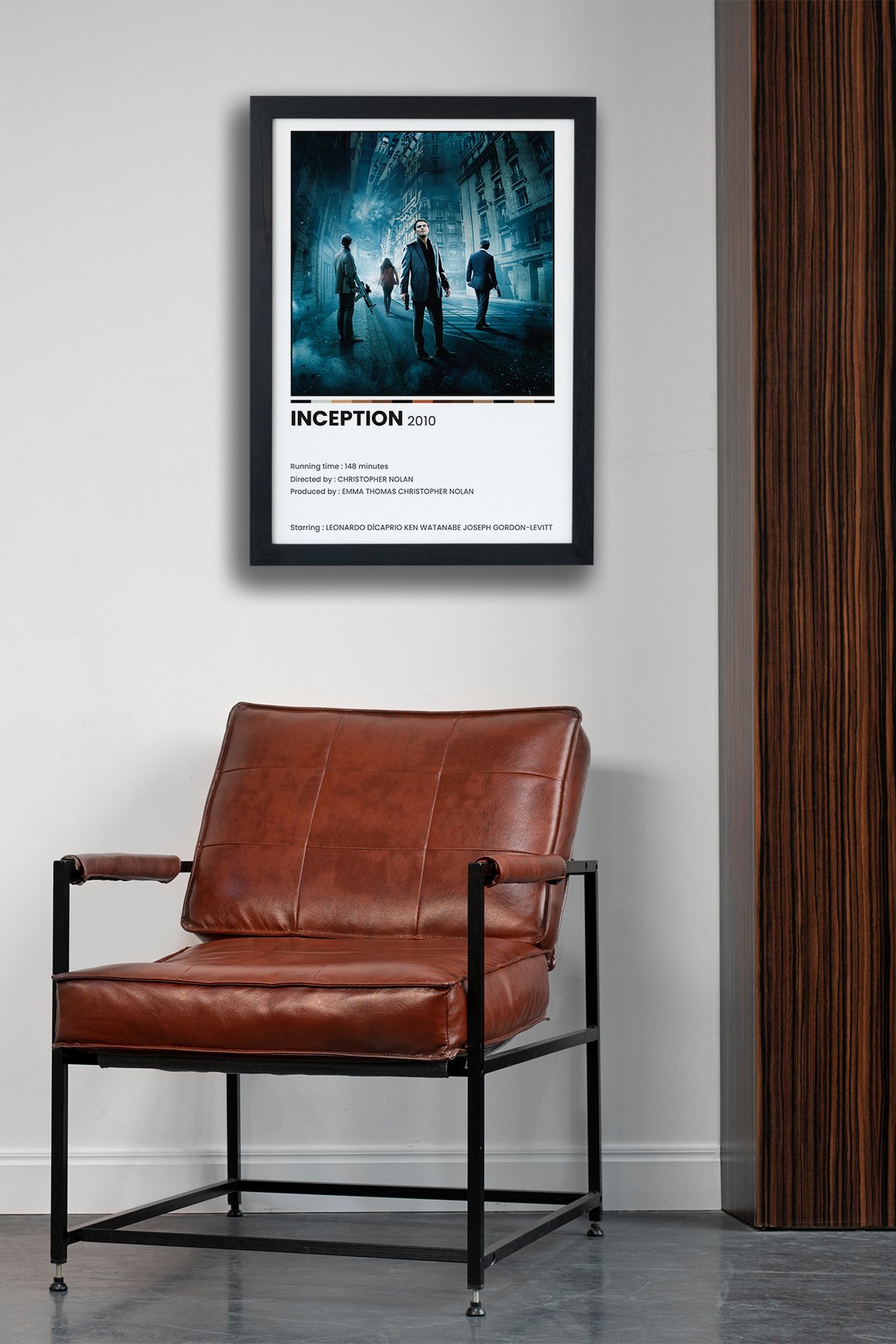 Inception Dizi-Film Siyah Çerçeveli Tablo Poster