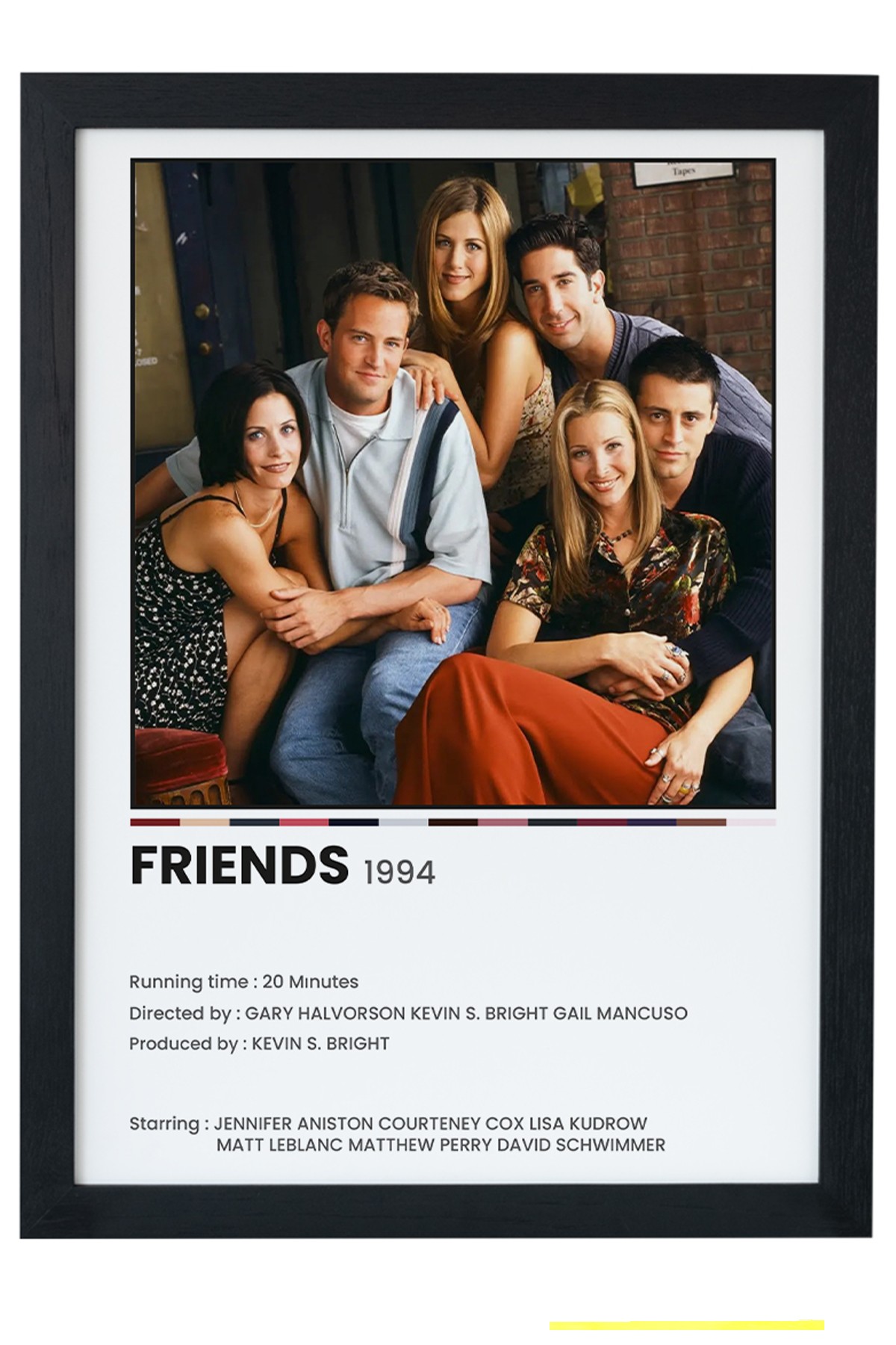 Friends Dizi-Film Siyah Çerçeveli Tablo Poster main variant image