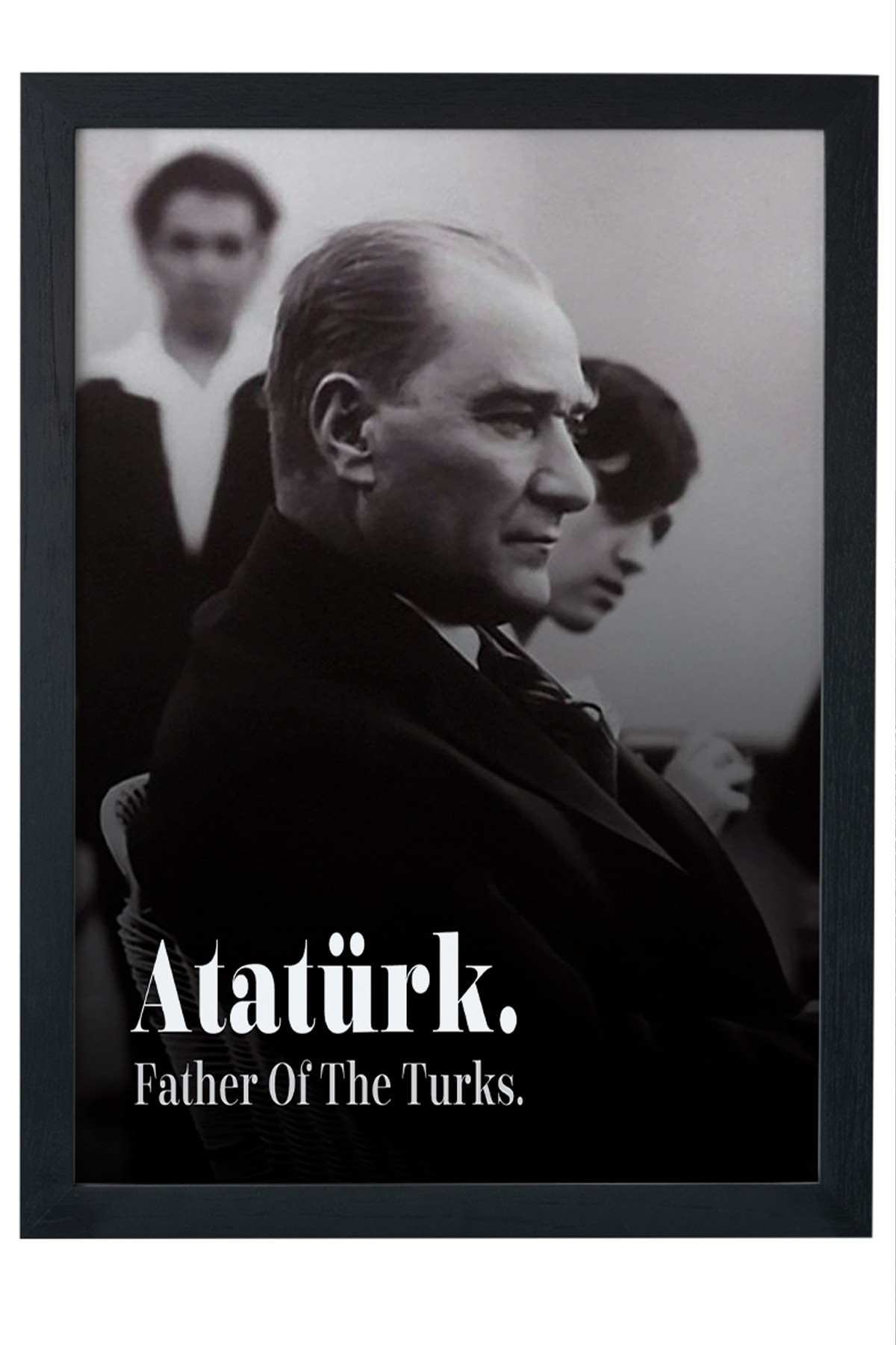 ATATÜRK Siyah Çerçeveli Tablo Poster main variant image