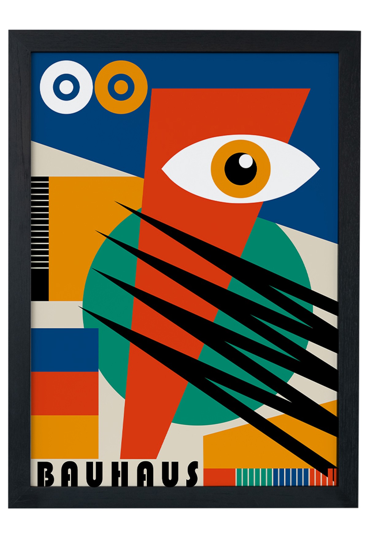 Bauhaus Eyes Siyah Çerçeveli Tablo Poster main variant image