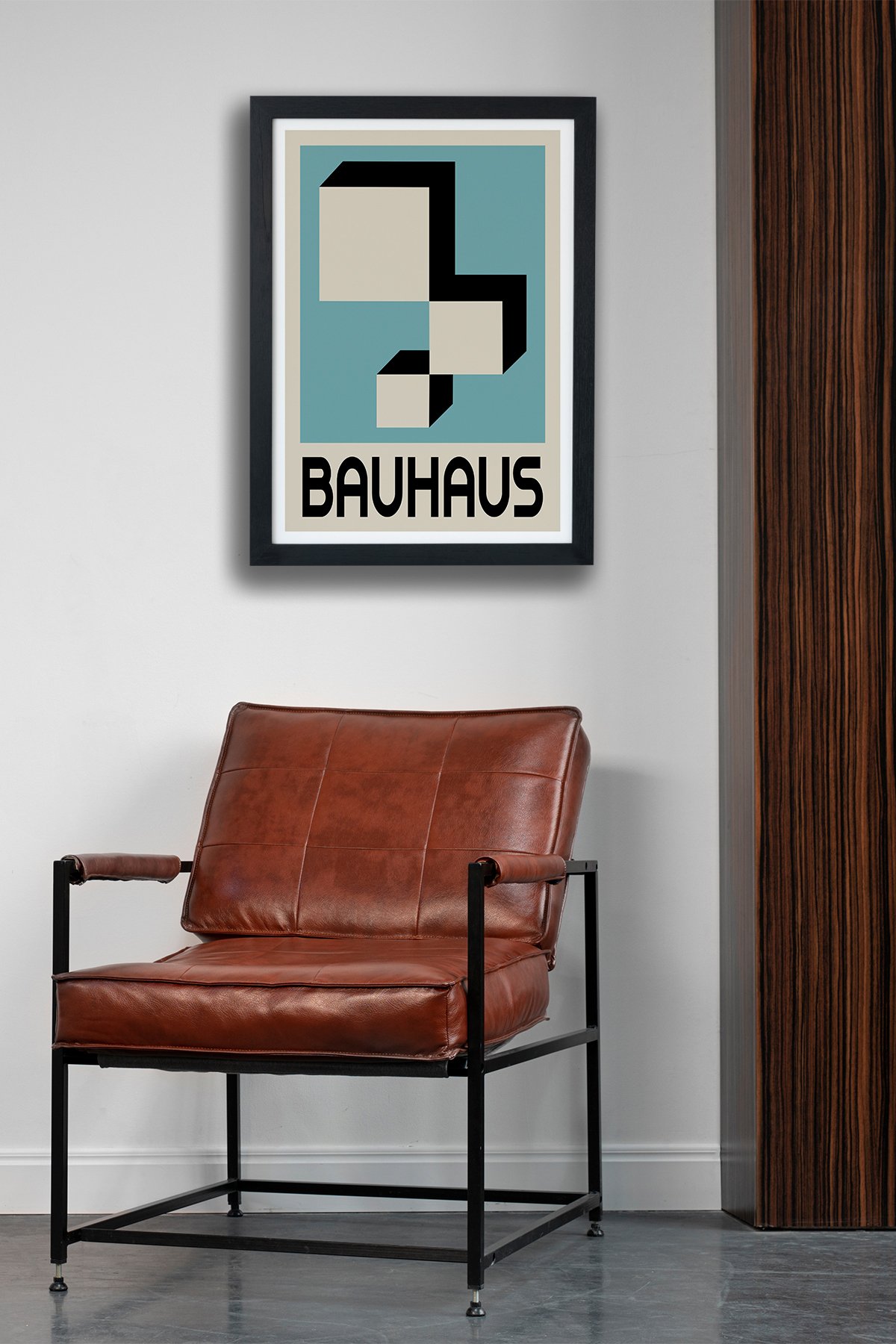 Bauhaus V1 Siyah Çerçeveli Tablo Poster