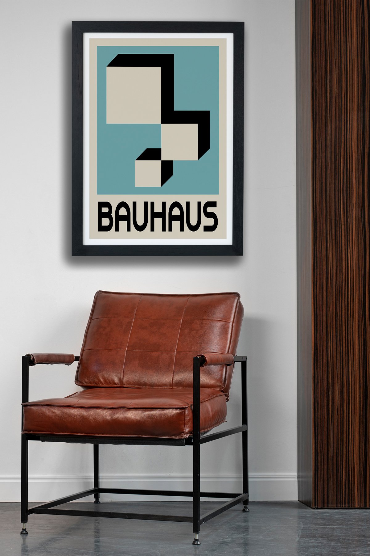 Bauhaus V1 Siyah Çerçeveli Tablo Poster