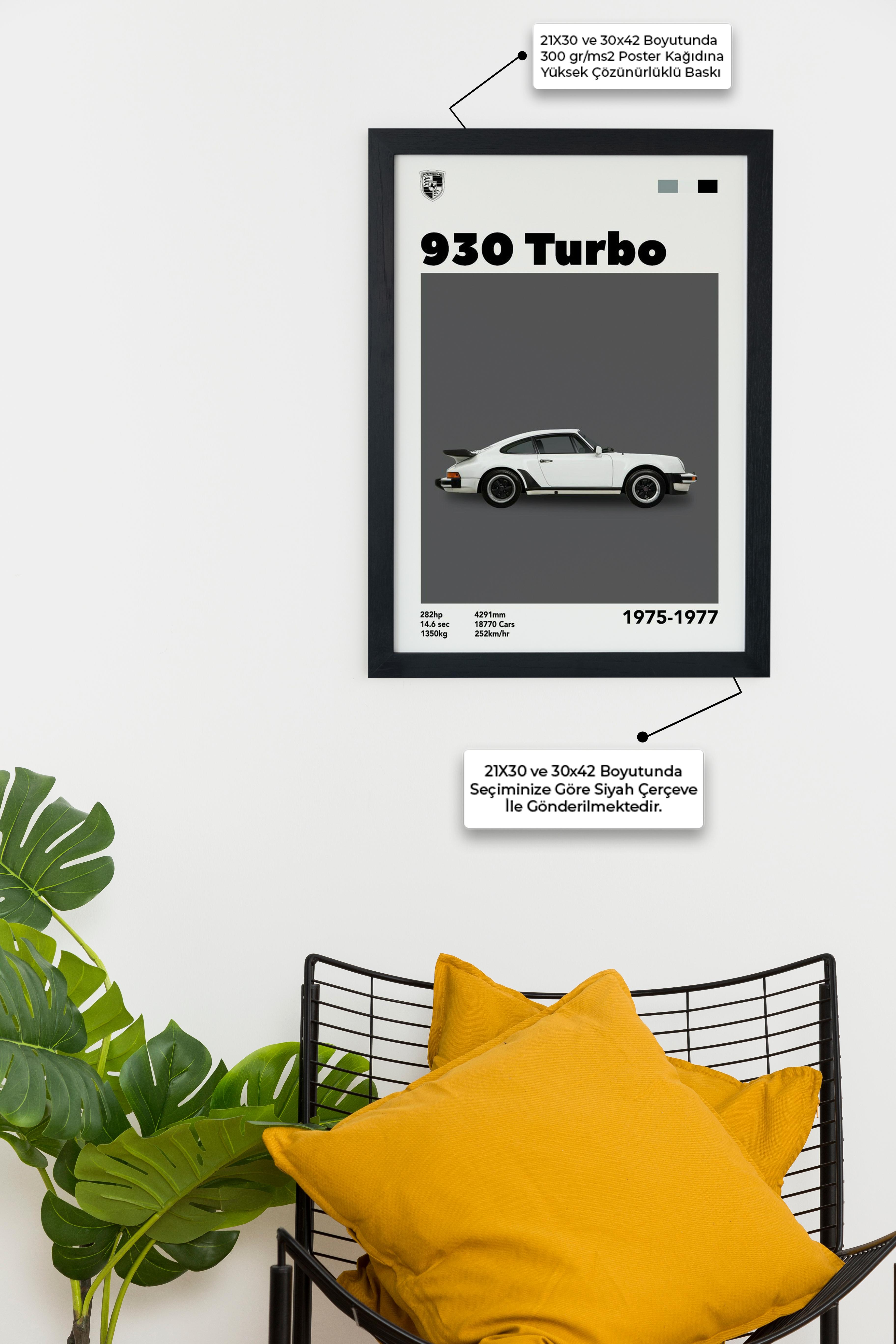 930 TURBO Özel Tasarım Poster Tablo