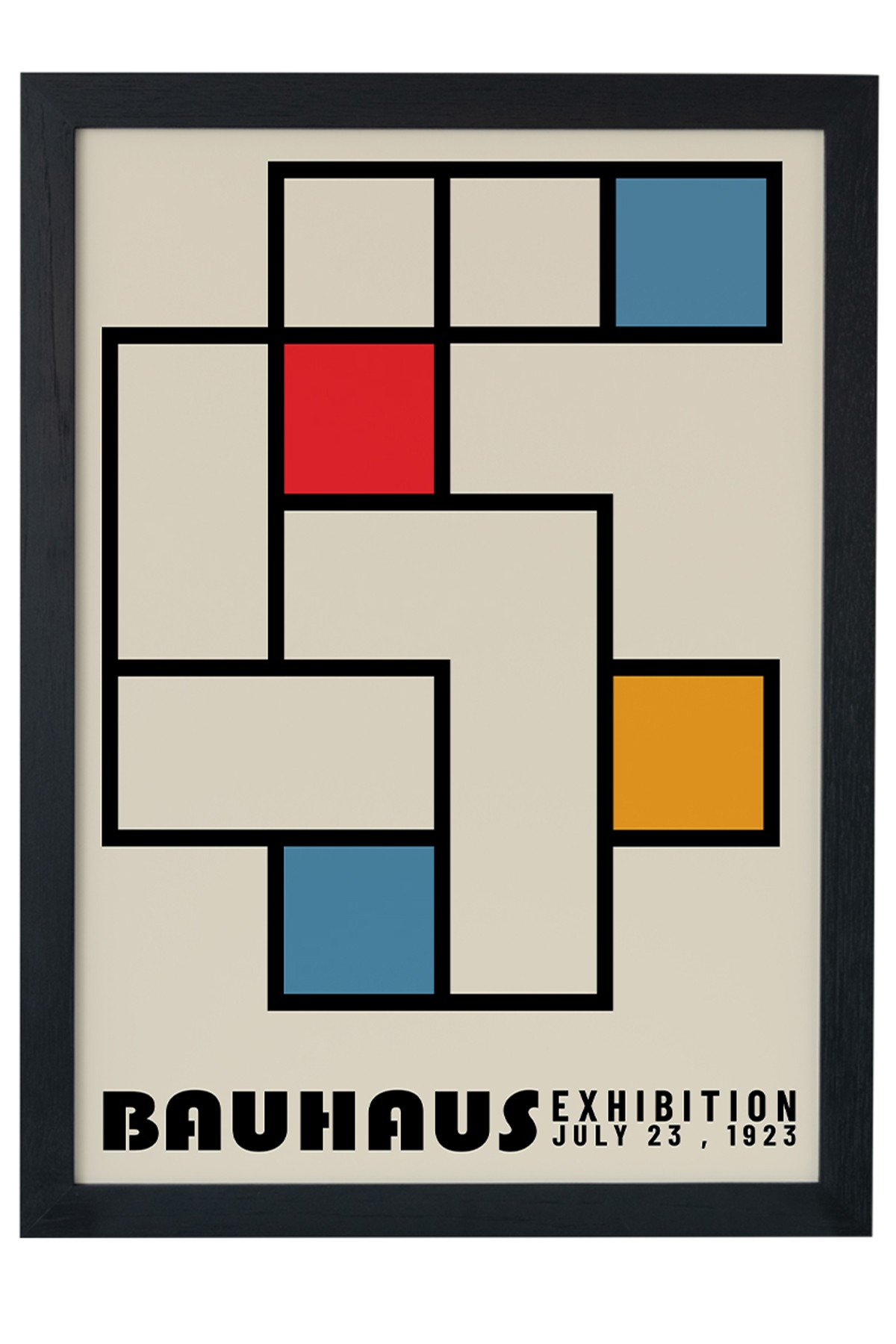 Bauhaus Exhıbıtıon Siyah Çerçeveli Tablo Poster main variant image