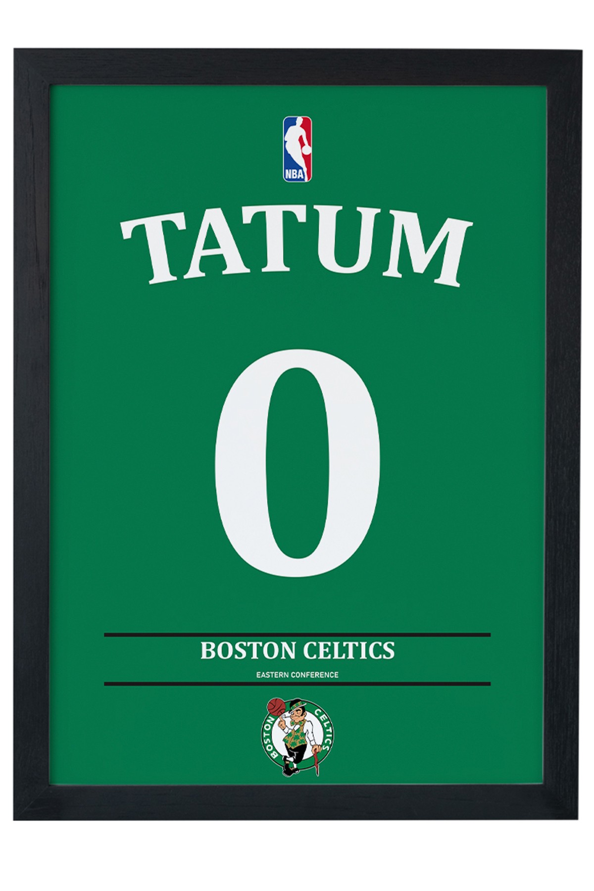 Jayson Tatum Tasarımlı Siyah Çerçeveli Tablo Poster main variant image