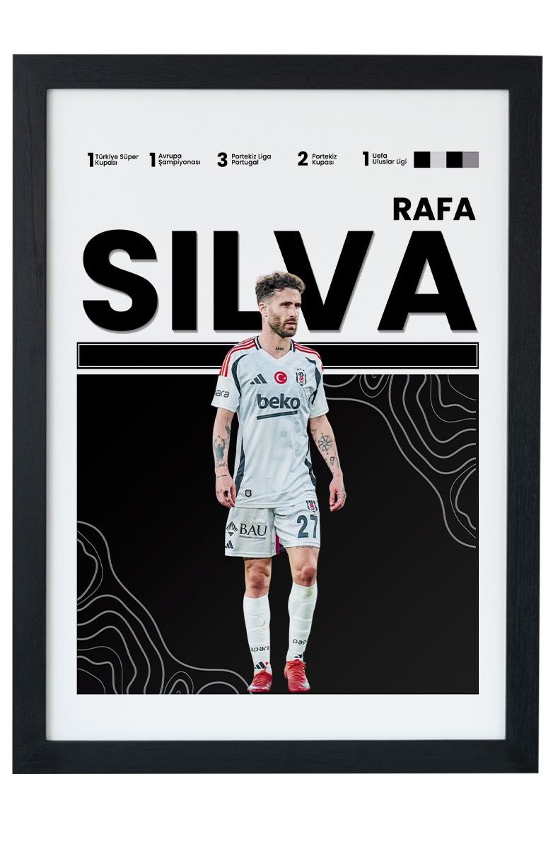 Rafa Silva Beşiktaş Siyah Çerçeveli Poster Tablosu main variant image