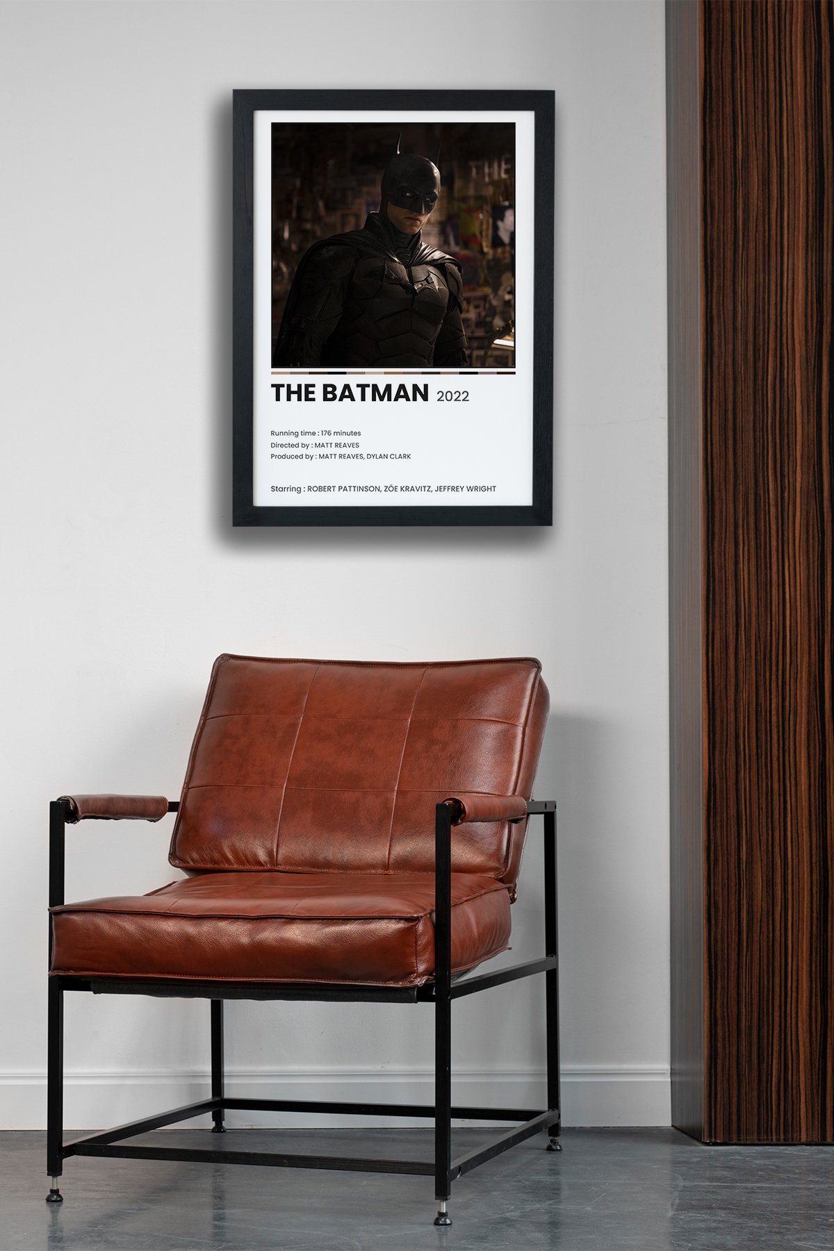 The Batman Dizi-Film Siyah Çerçeveli Tablo Poster