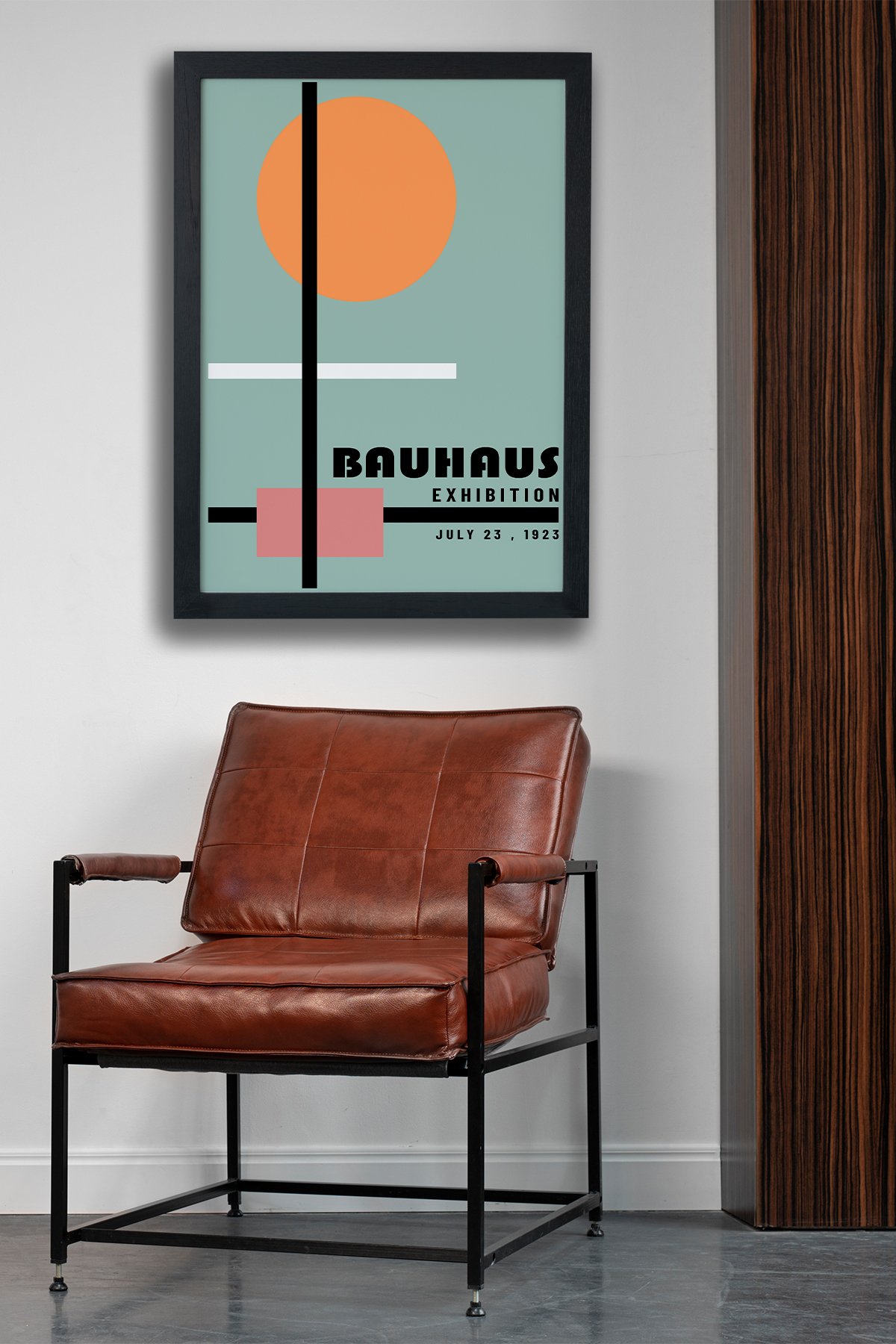 Bauhaus Exhıbıtıon V1 Siyah Çerçeveli Tablo Poster