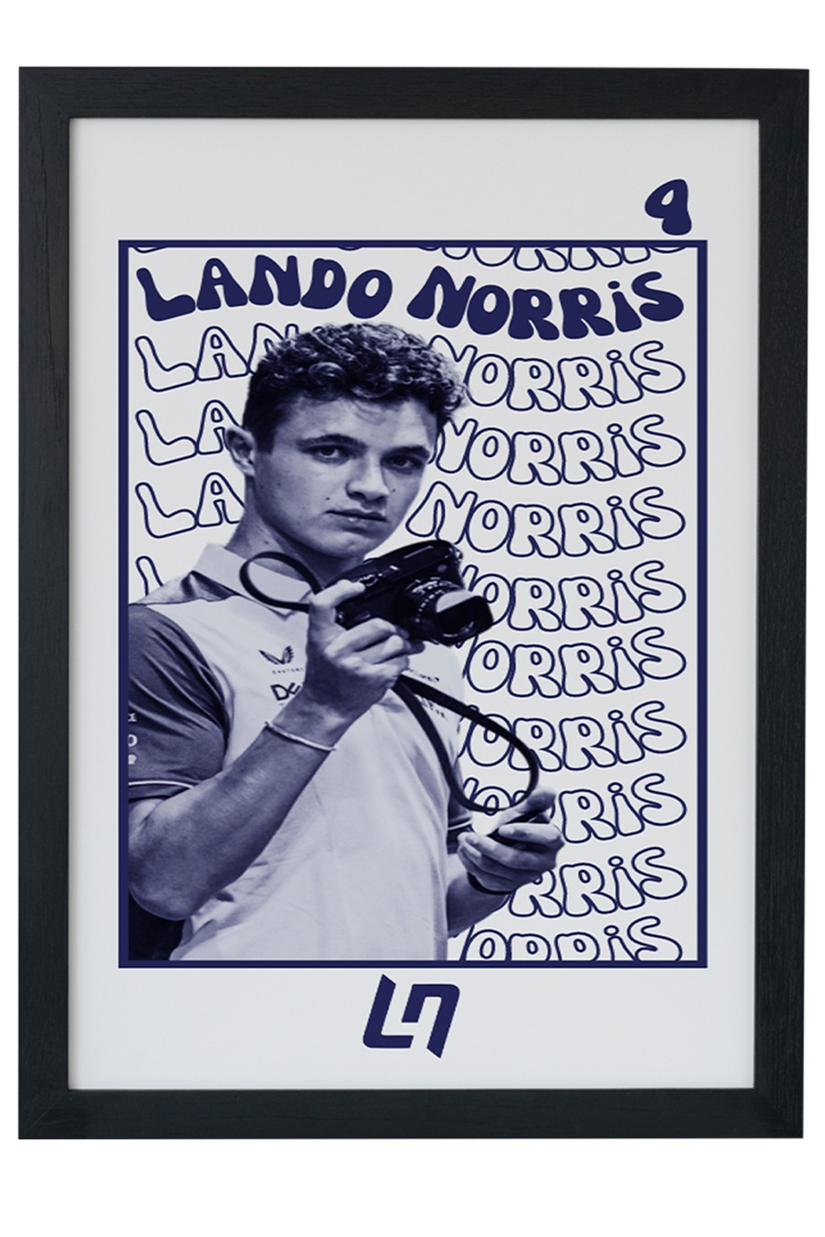 Lando Norris F1 Pilotu Siyah Çerçeveli Poster Tablo main variant image