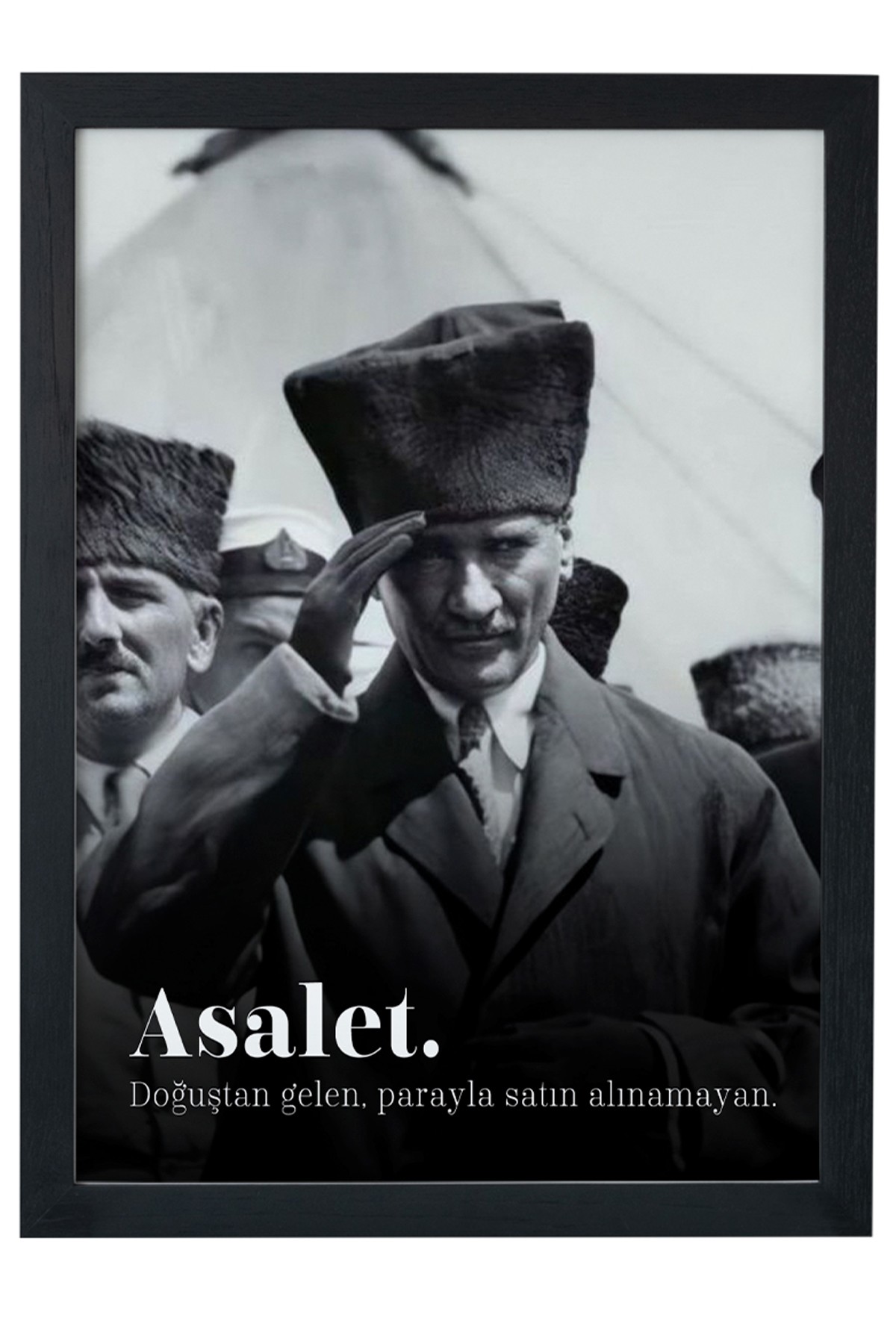 ASALET ATATÜRK Siyah Çerçeveli Tablo Poster main variant image