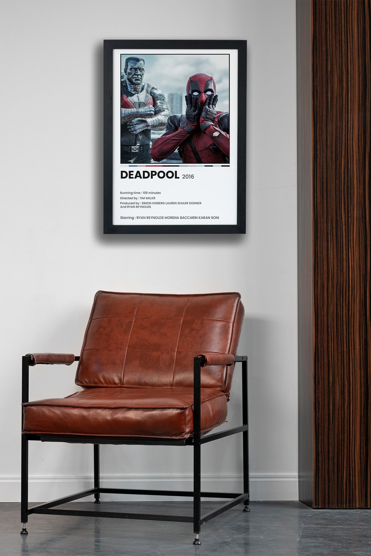 Deadpool Dizi-Film Siyah Çerçeveli Tablo Poster