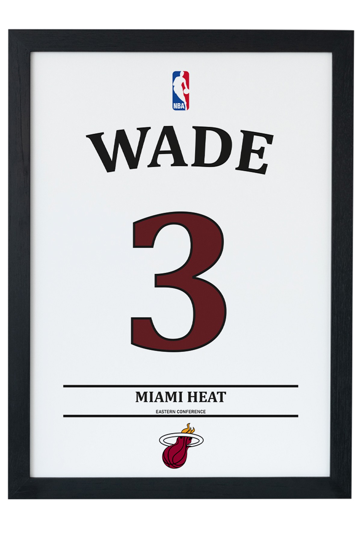 Dwyane Wade Tasarımlı Siyah Çerçeveli Tablo Poster main variant image