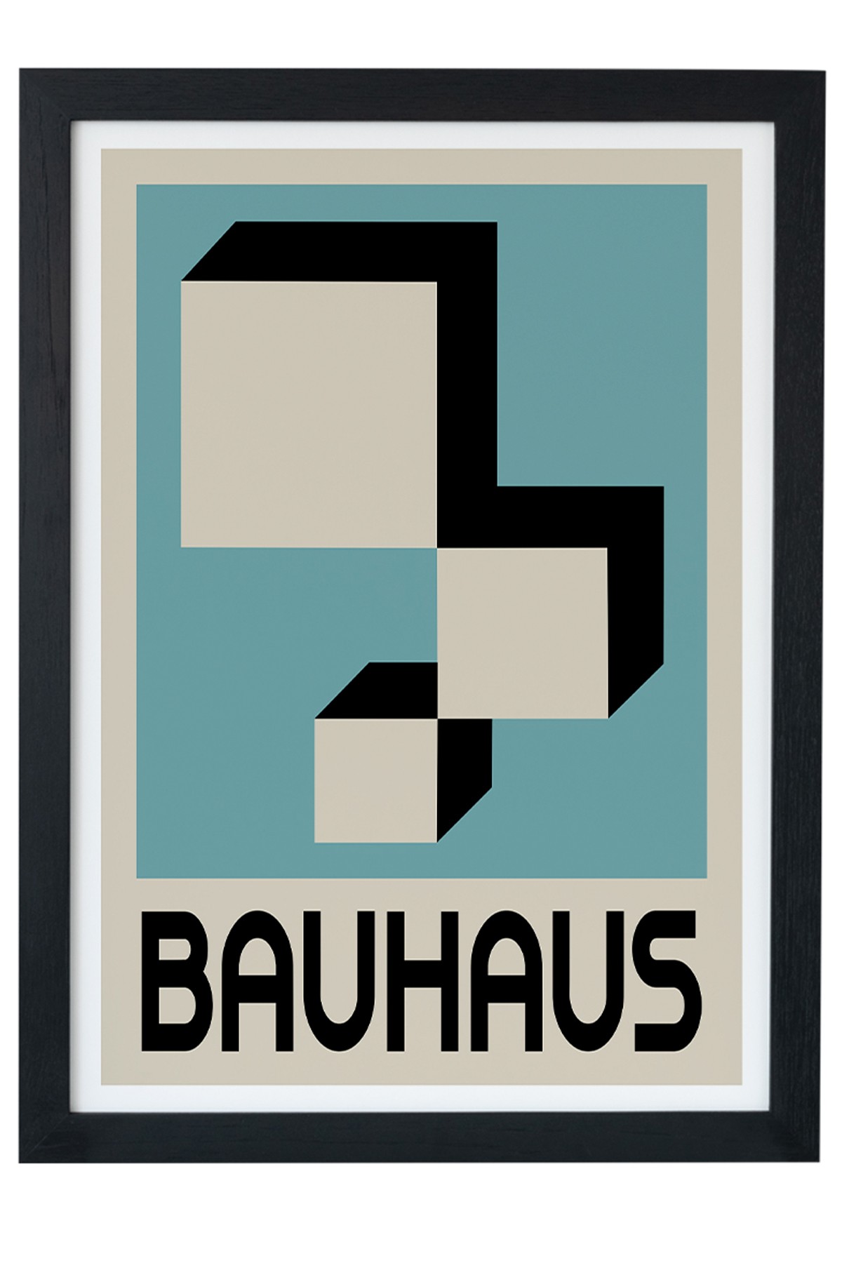 Bauhaus V1 Siyah Çerçeveli Tablo Poster main variant image