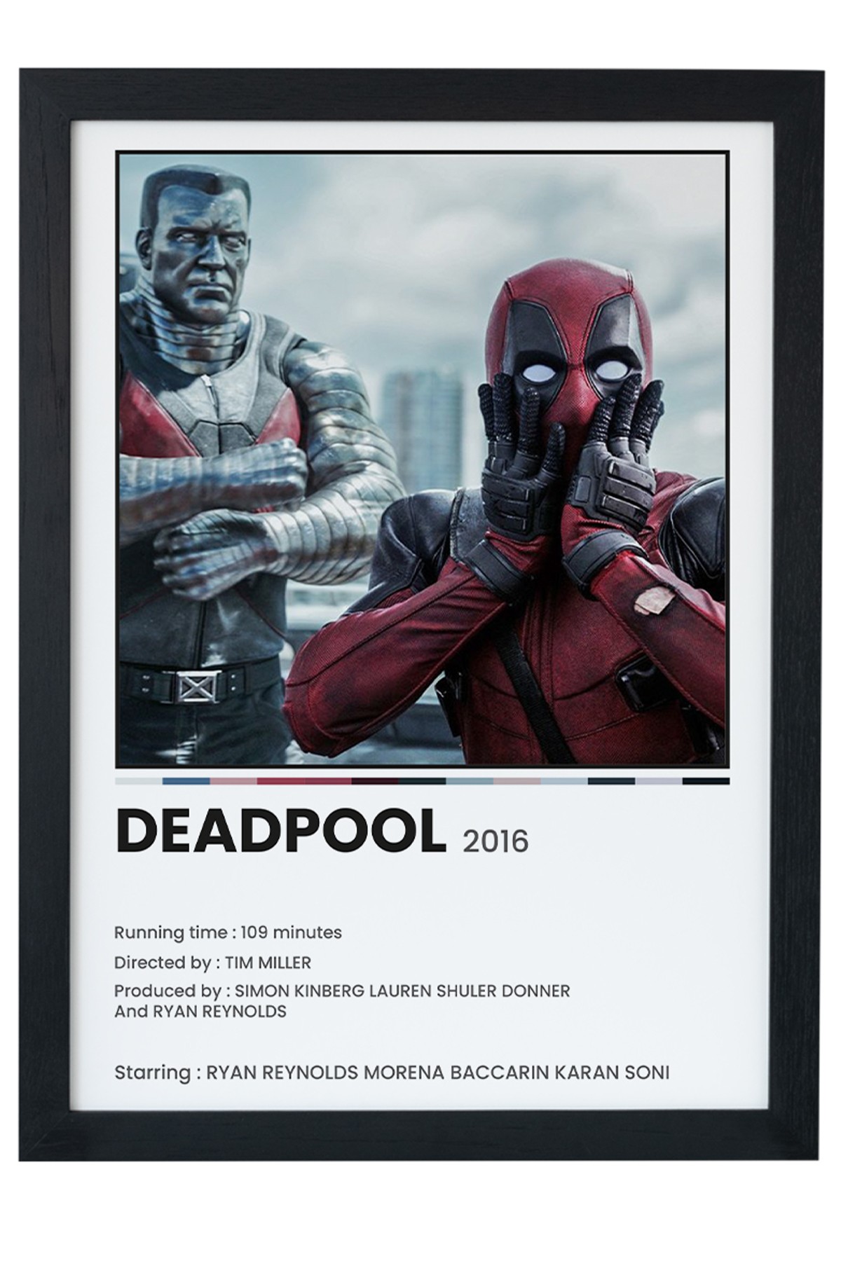 Deadpool Dizi-Film Siyah Çerçeveli Tablo Poster main variant image