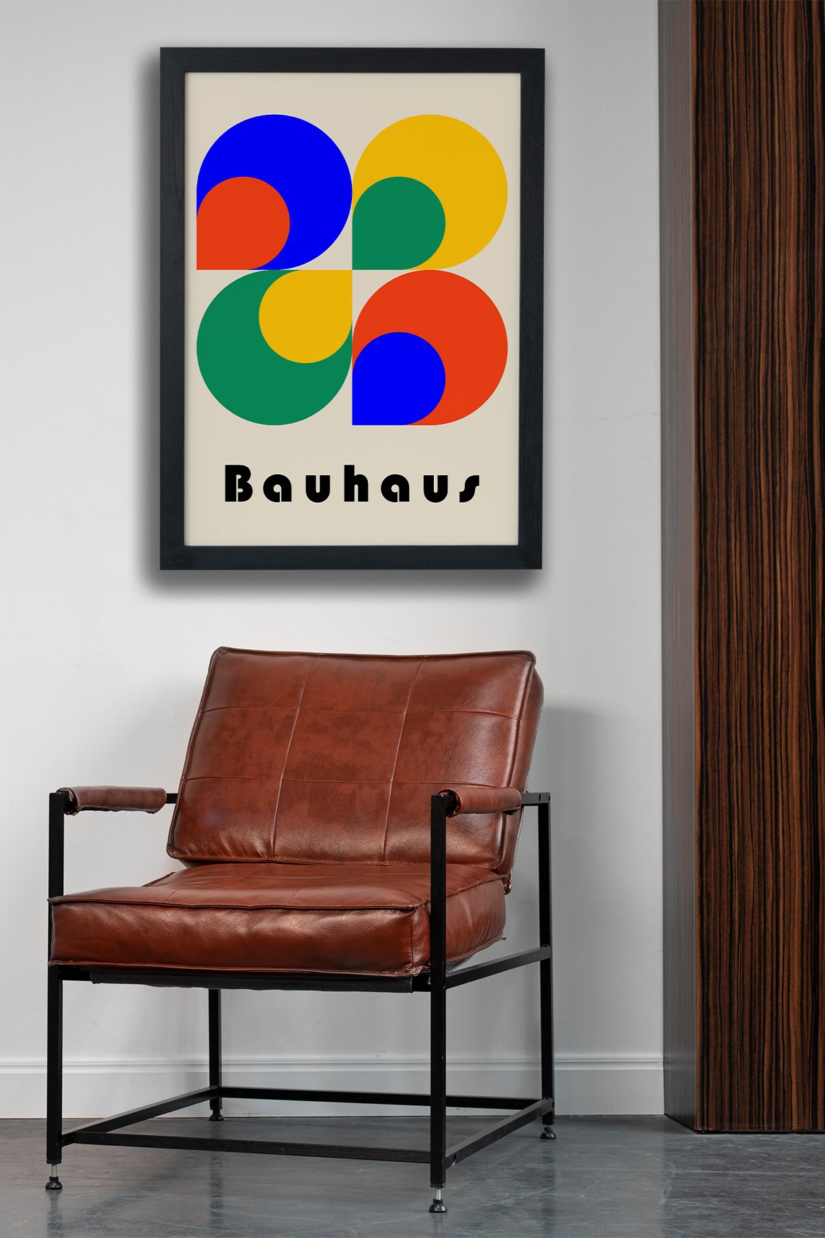 Bauhaus Color Siyah Çerçeveli Tablo Poster